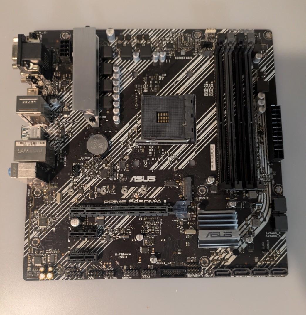 ASUS Prime B450M-A II R1.01 Micro ATX Motherboard (read!)