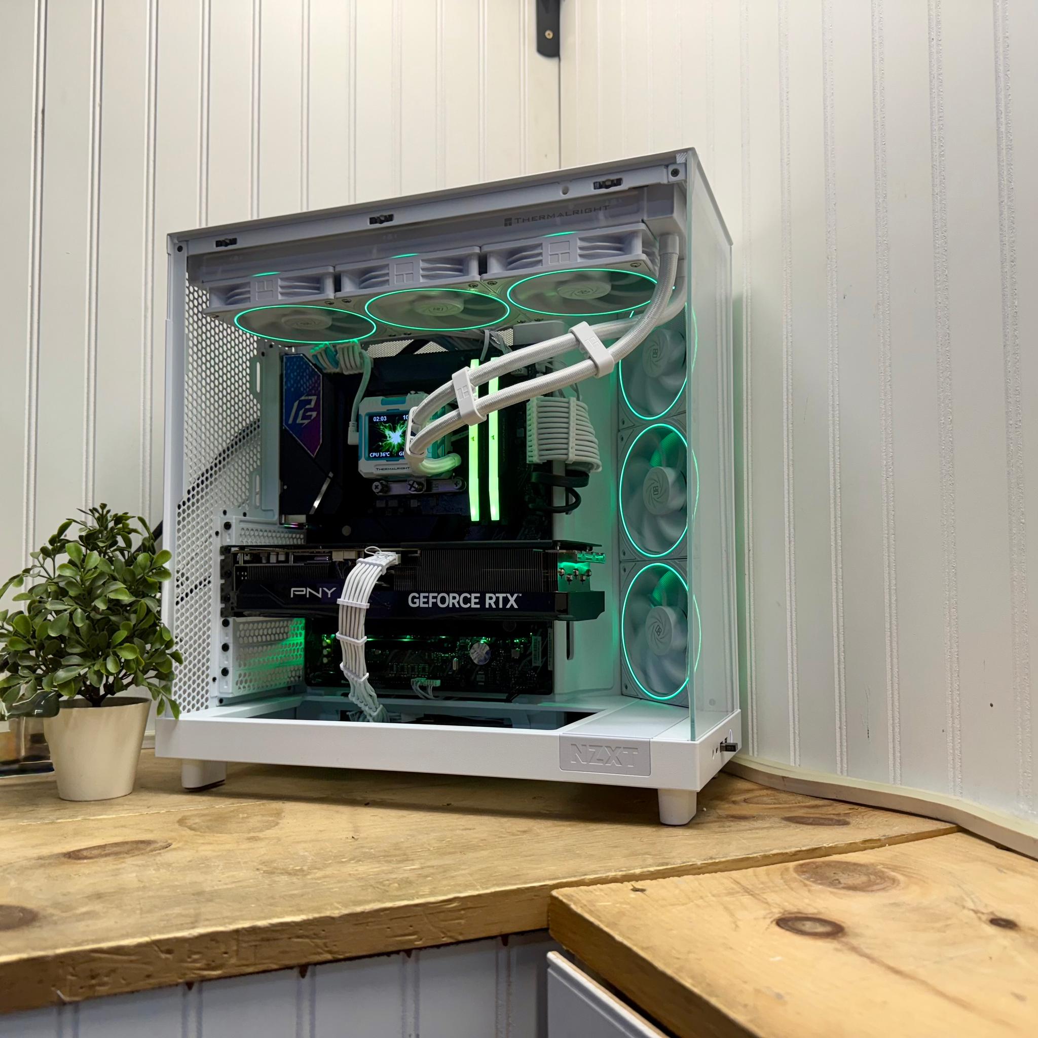 White Warrior 1440/4K  265k/RTX 5070 Ti/2TB nvm/32g DDR5/360mm AIO/850watt psu