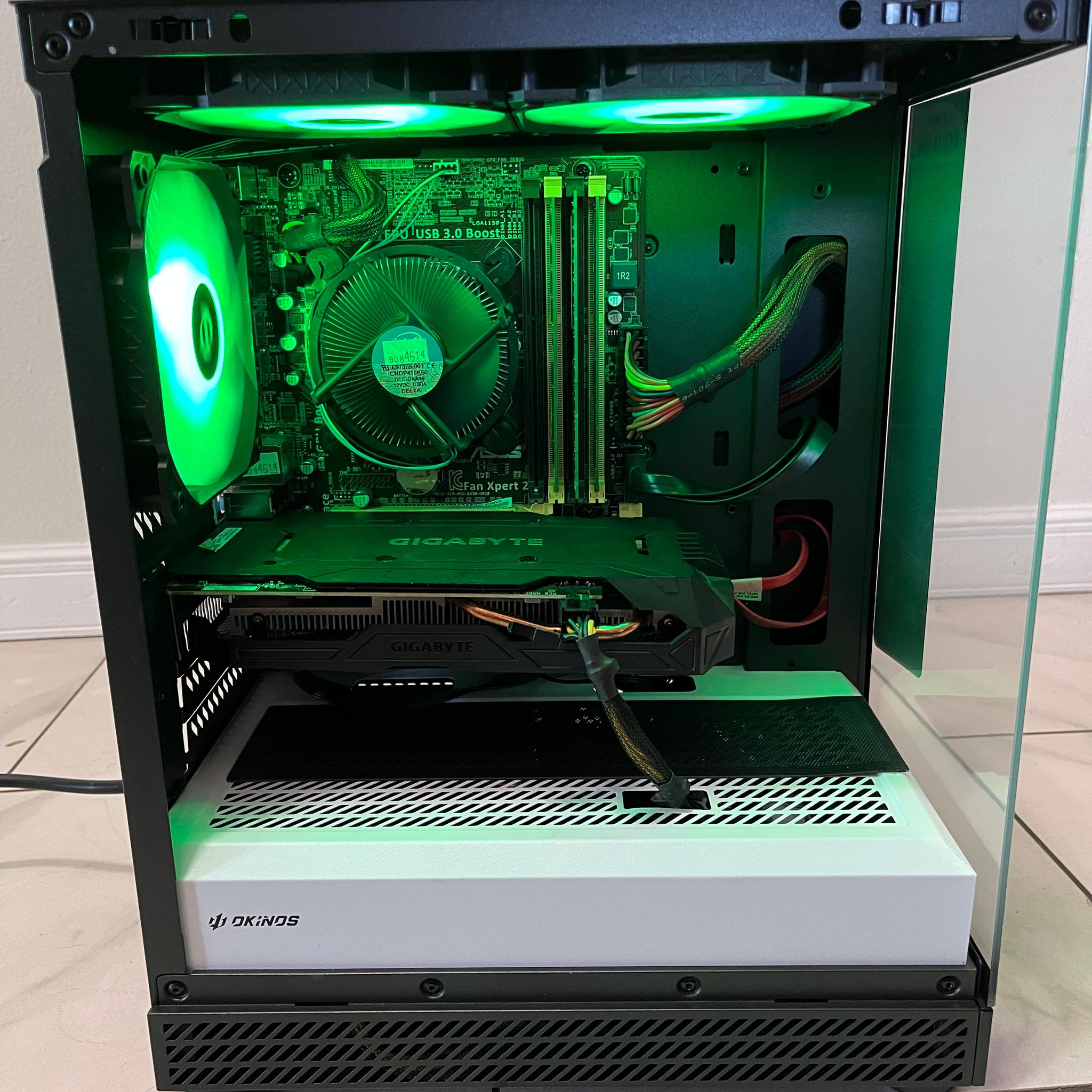Budget Gaming PC - Intel i7-4790, NVIDIA GTX 1060, 12GB RAM, 1.1TB Storage, w/ Wi-Fi & BT