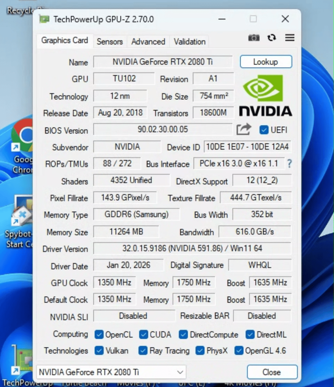 NVIDIA GeForce RTX 2080 Ti Founders Edition