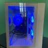 GLASS White Gaming PC| Intel i5 / Amd RX580 / 8GB / 600GB Win 10 Pro WiFi
