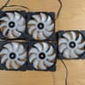 5x Corsair White LED 120mm fans