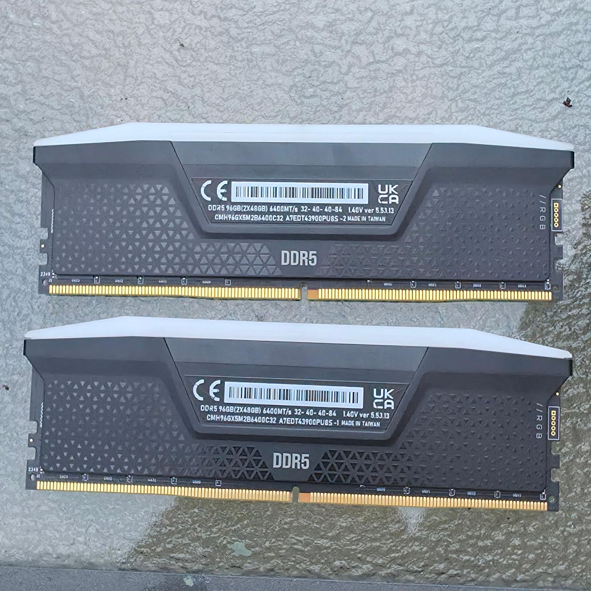Corsair Vengeance RGB 96GB DDR5-6400 CL 32 (2x48GB)