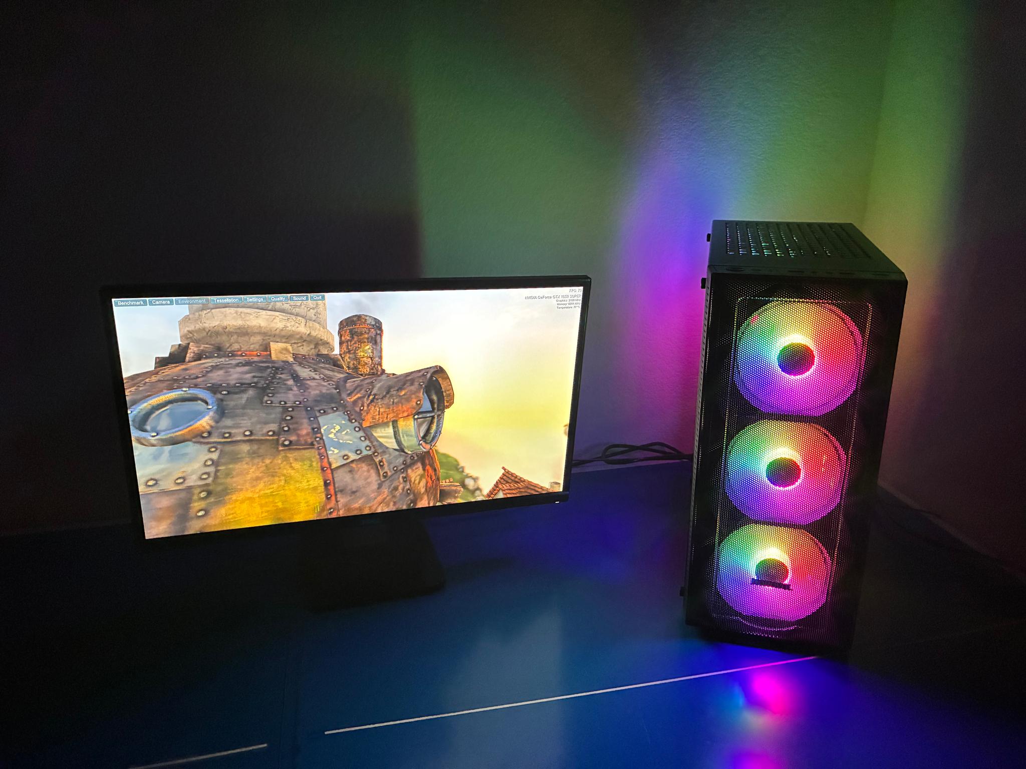 Black Prebuilt Gaming PC.