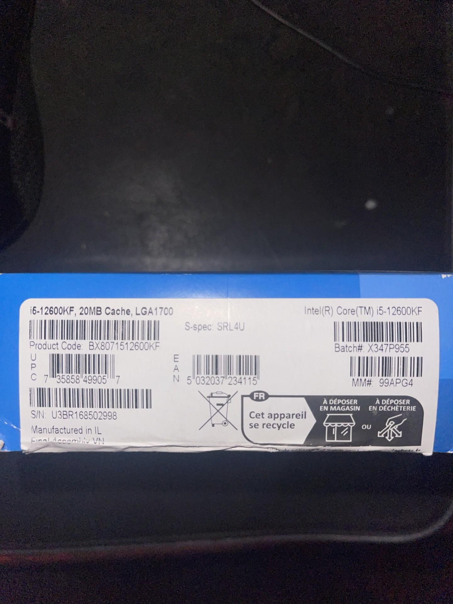 12600KF LGA1700 CPU
