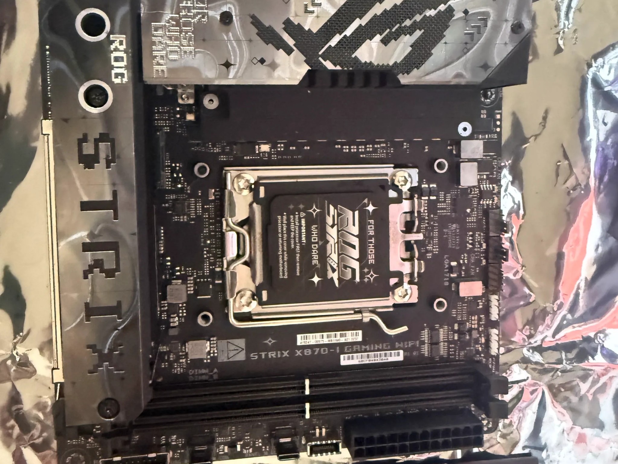 Used ASUS ROG STRIX X870-I GAMING WIFI AMD AM5 Mini ITX Motherboard – Fully Functional!