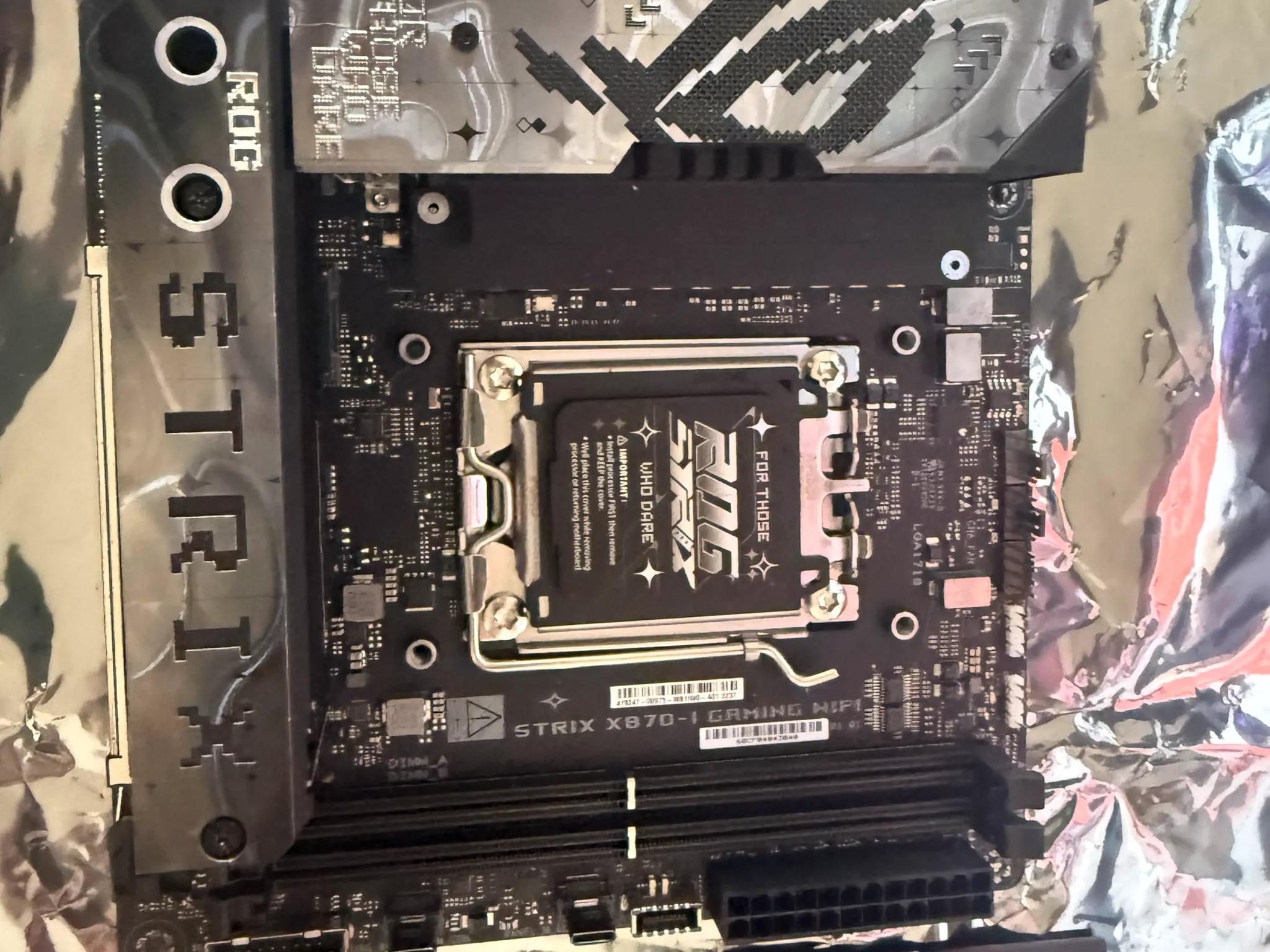 Used ASUS ROG STRIX X870-I GAMING WIFI AMD AM5 Mini ITX Motherboard – Fully Functional!