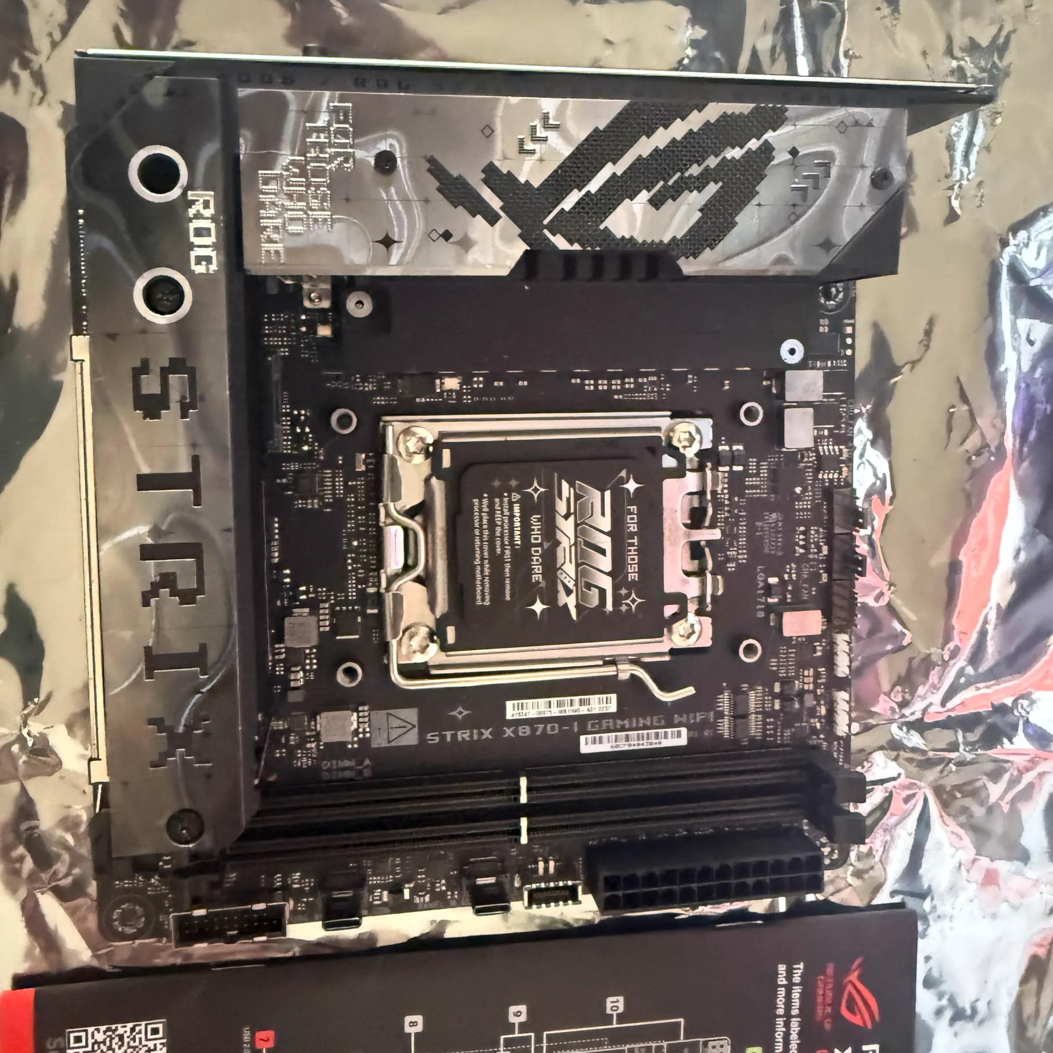 Used ASUS ROG STRIX X870-I GAMING WIFI AMD AM5 Mini ITX Motherboard – Fully Functional!