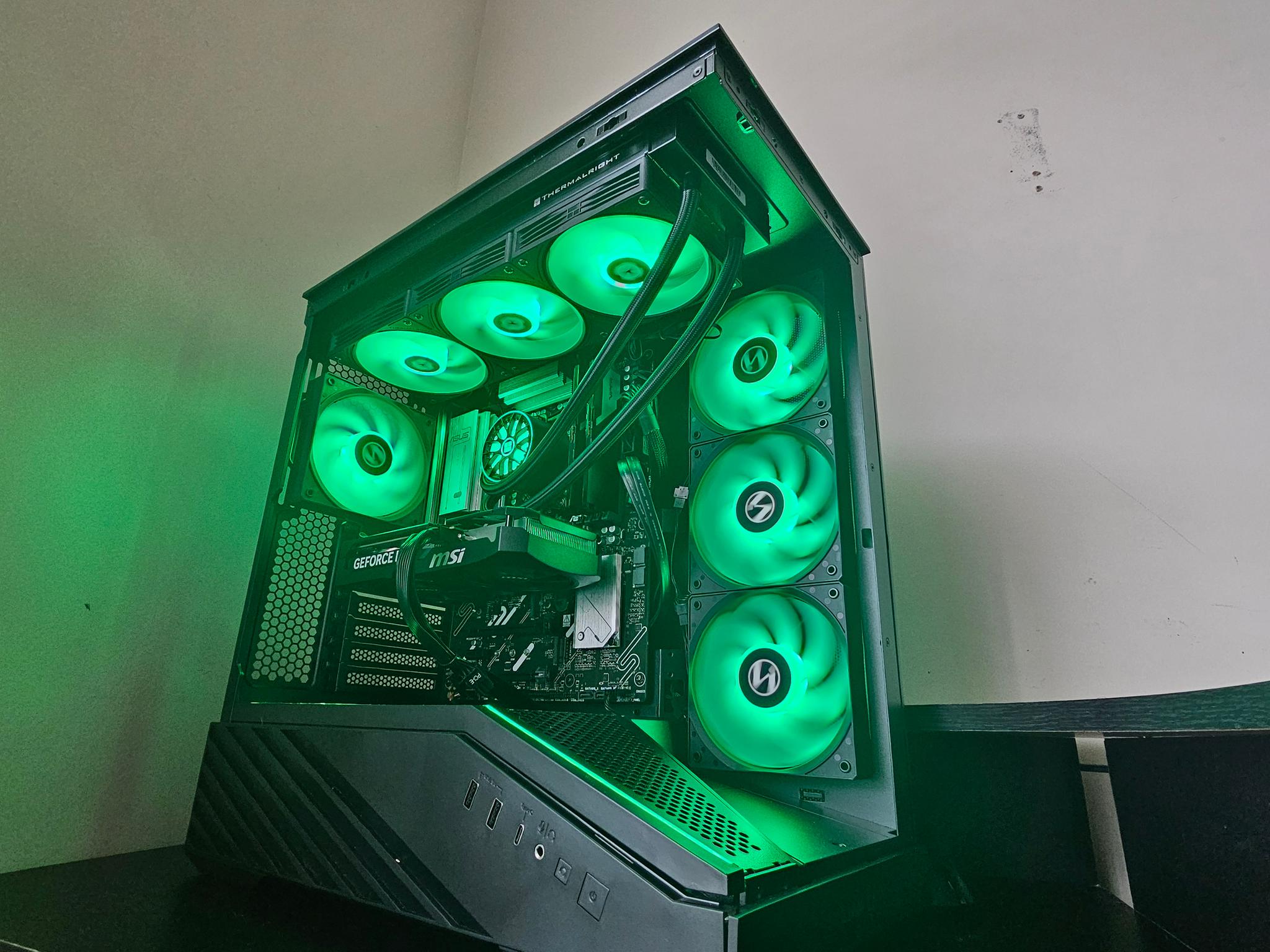 BLACK GAMING PC 1440p RTX 5060ti 16GB RYZEN 5 7600x 16GB DDR5 RAM 1TB SSD WIFI.