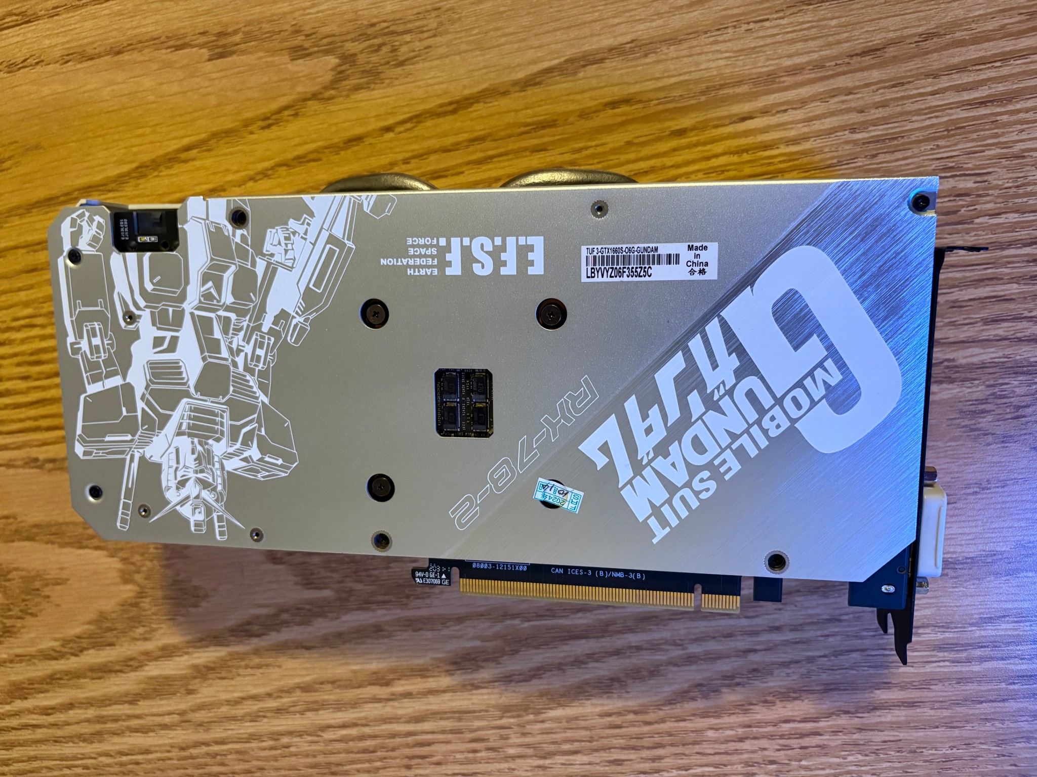 ASUS TUF3 GTX 1660 SUPER GUNDAM OC