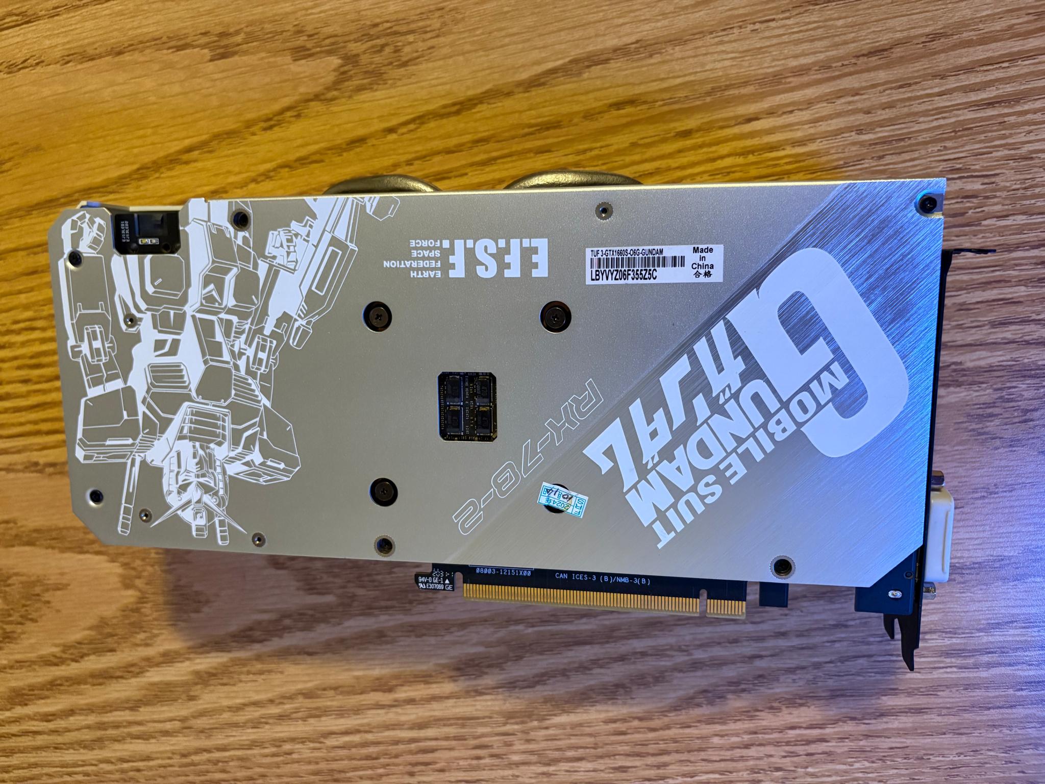 ASUS TUF3 GTX 1660 SUPER GUNDAM OC