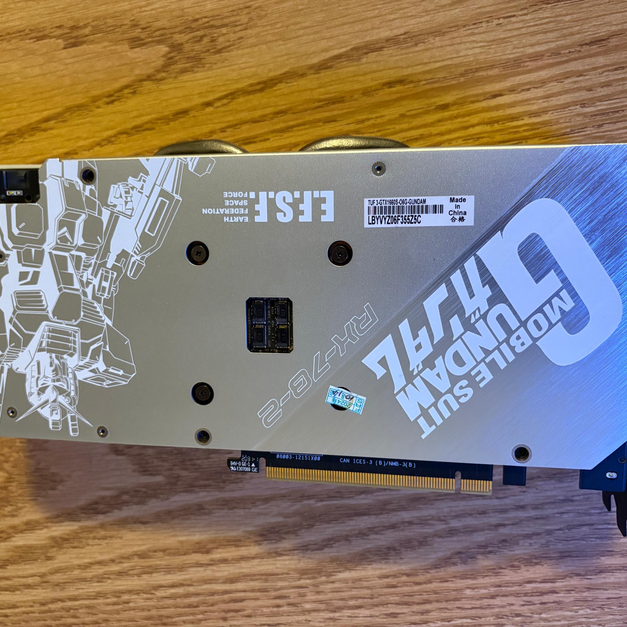 ASUS TUF3 GTX 1660 SUPER GUNDAM OC