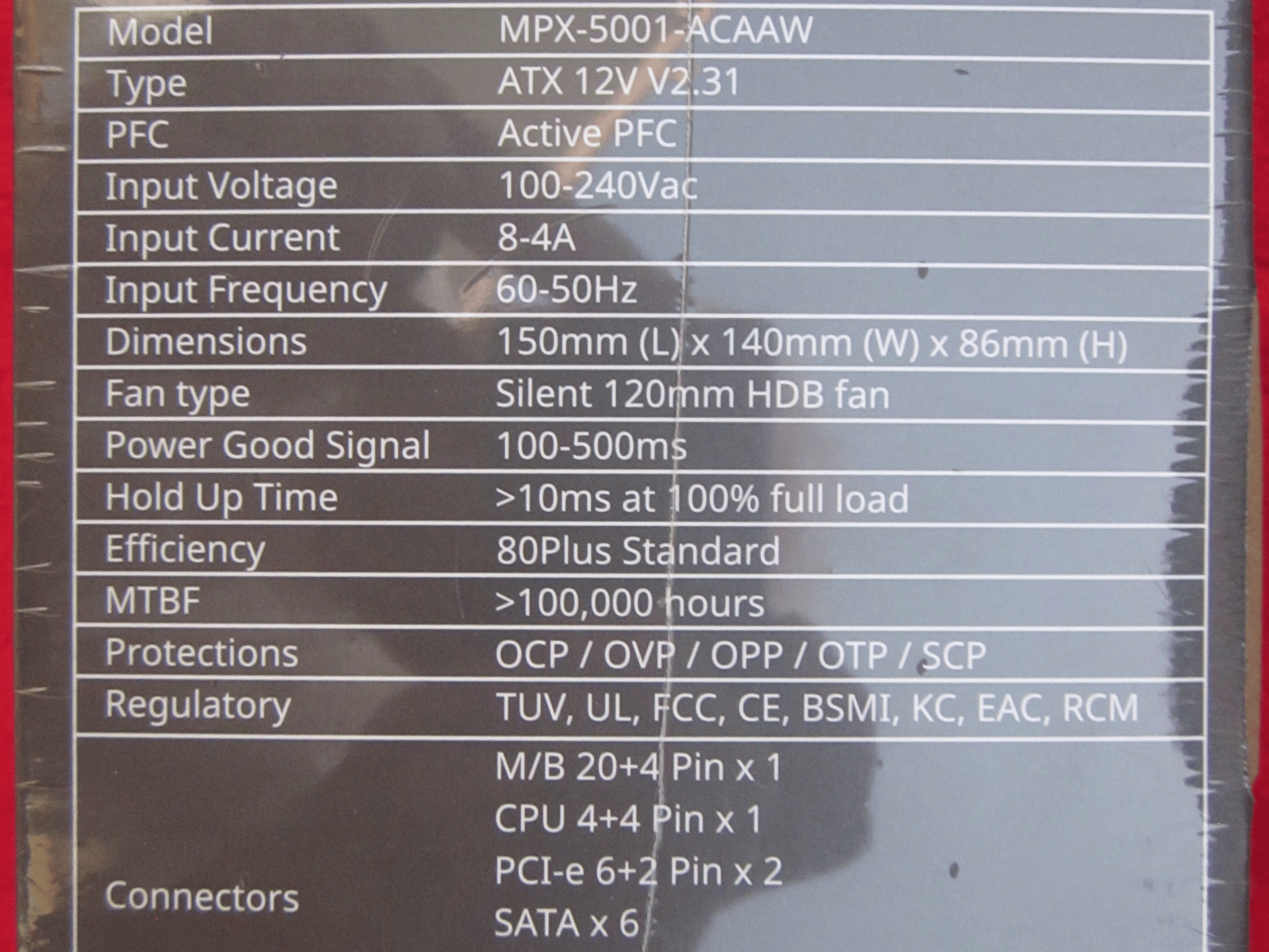 New Cooler Master MasterWatt Lite 80+ 500w Power Supply