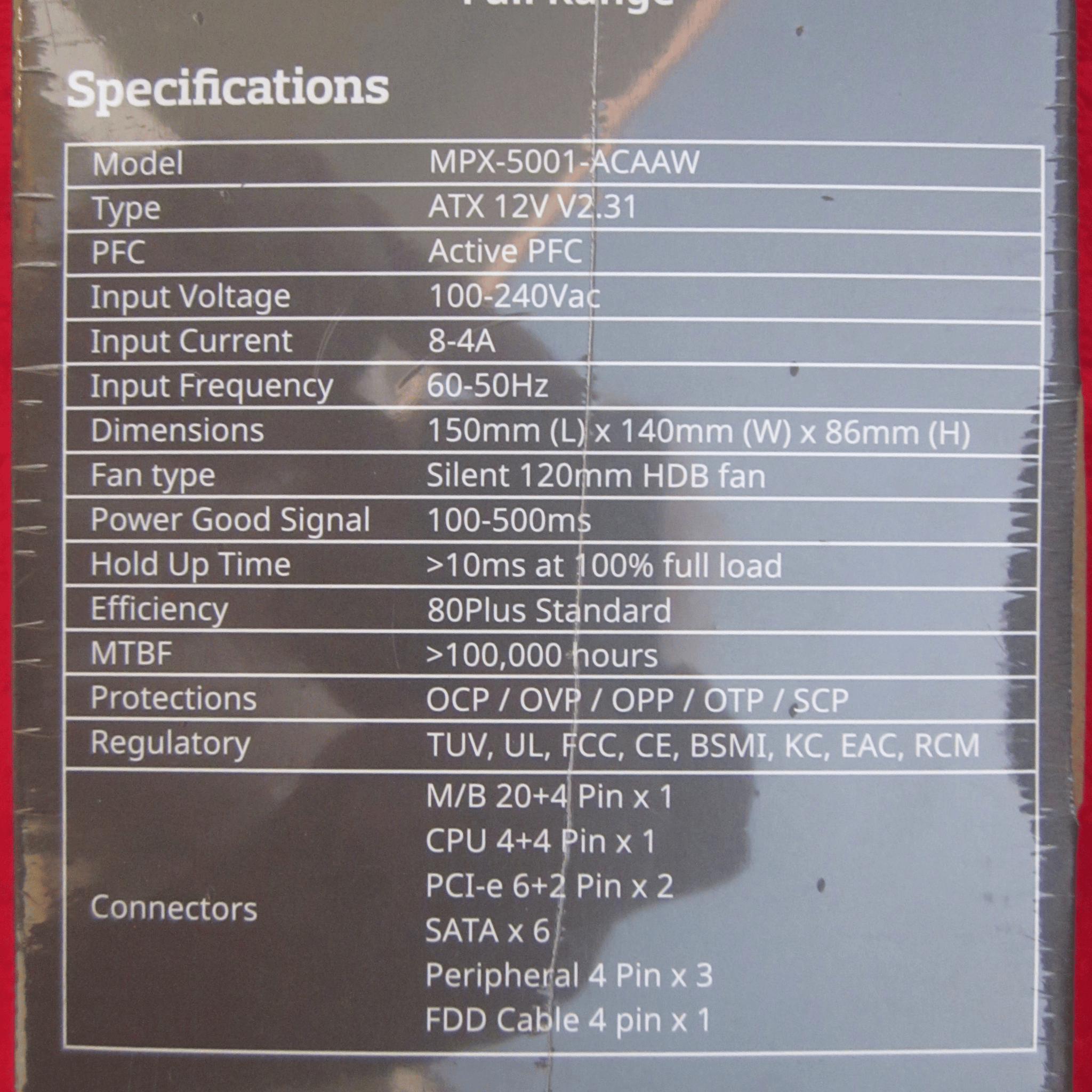 New Cooler Master MasterWatt Lite 80+ 500w Power Supply