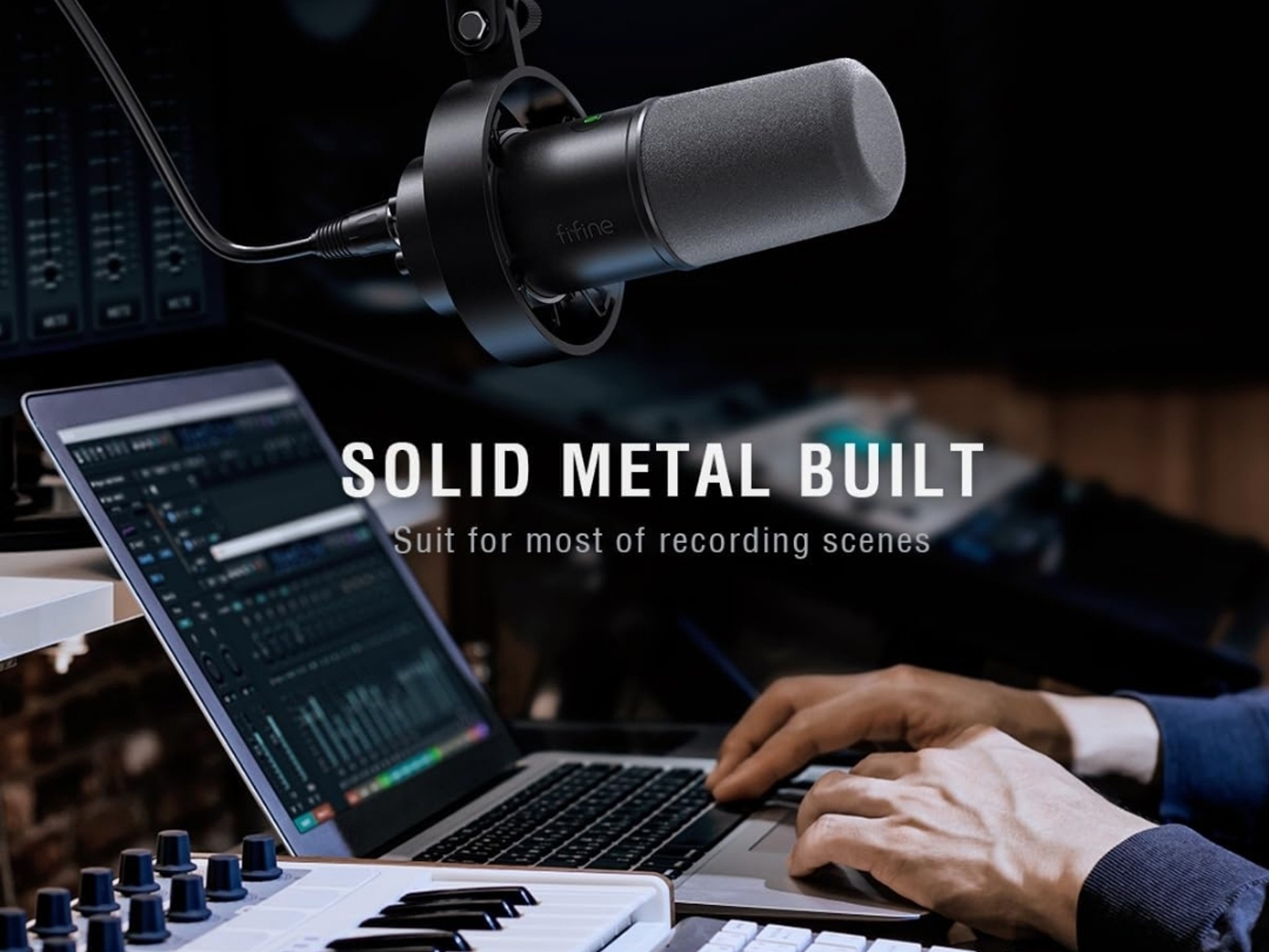 FIFINE Dynamic Microphone, XLR or USB