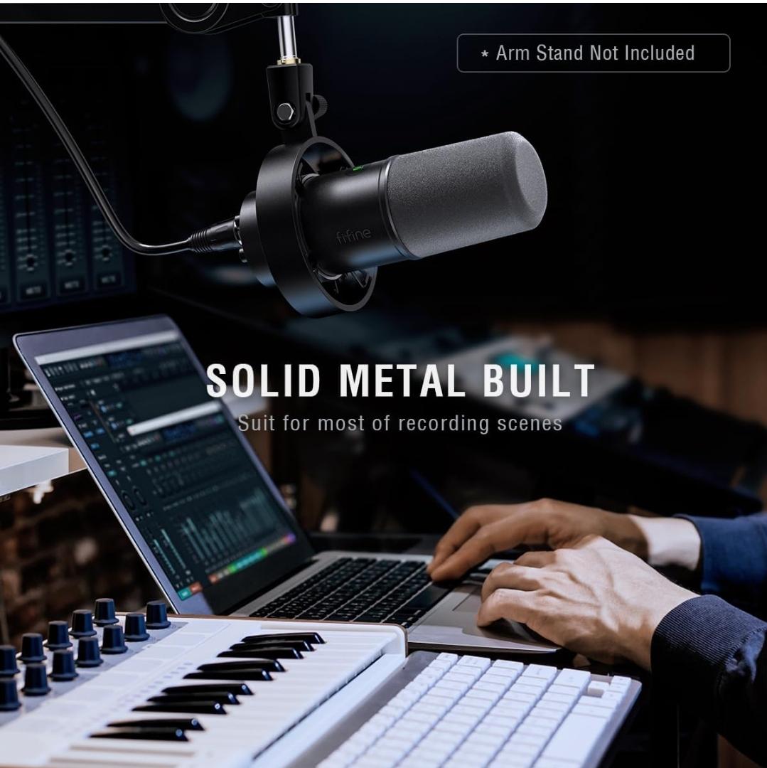 FIFINE Dynamic Microphone, XLR or USB