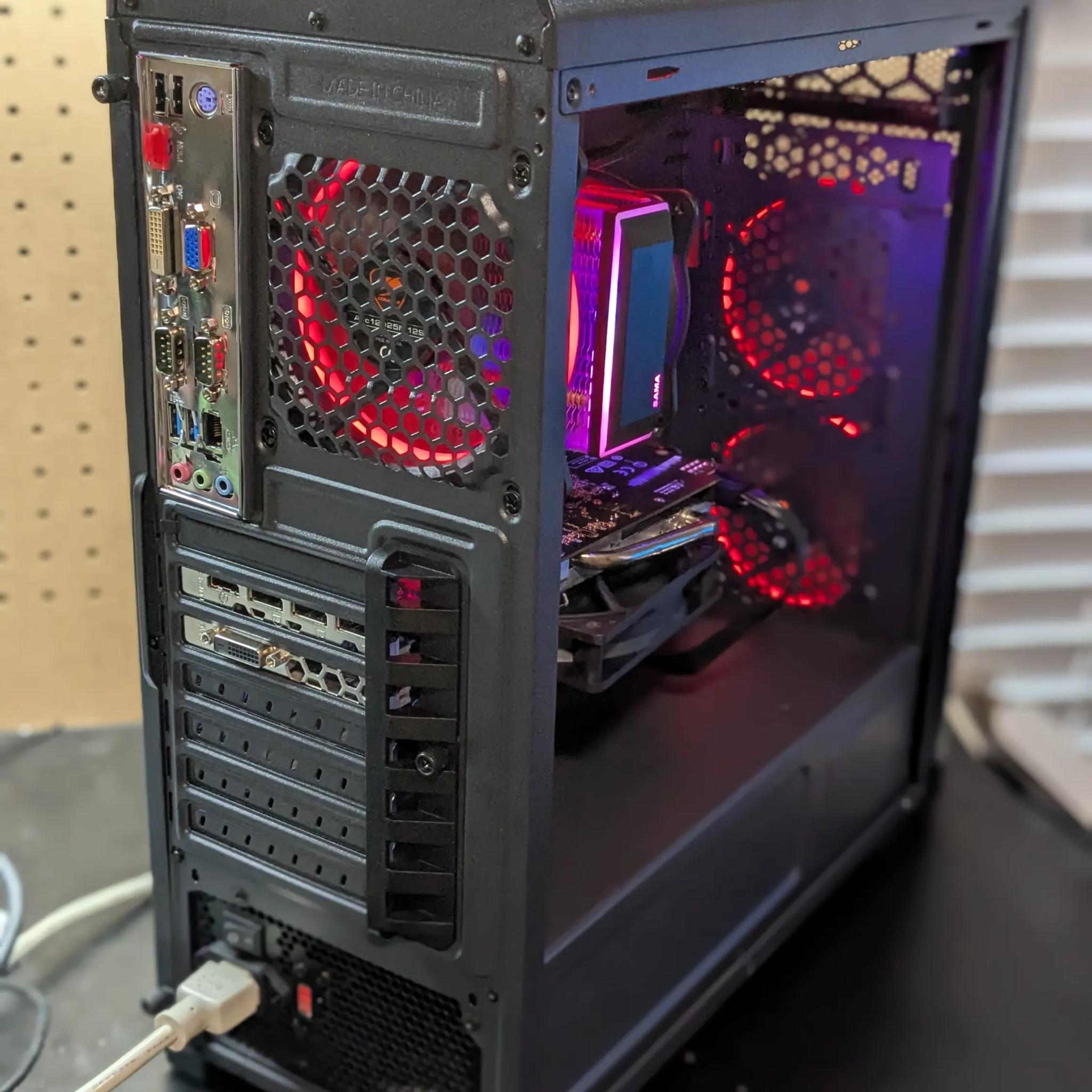 100 FPS Fortnite | 180 Day Warranty | i5-4570S, 16GB RAM, 480GB SSD, RX 580 8GB, RGB, Wifi, Win10