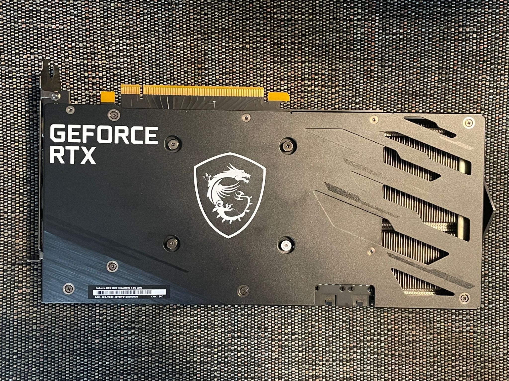 GeForce RTX 3060 Ti GAMING X 8G LHR GPU, Used.