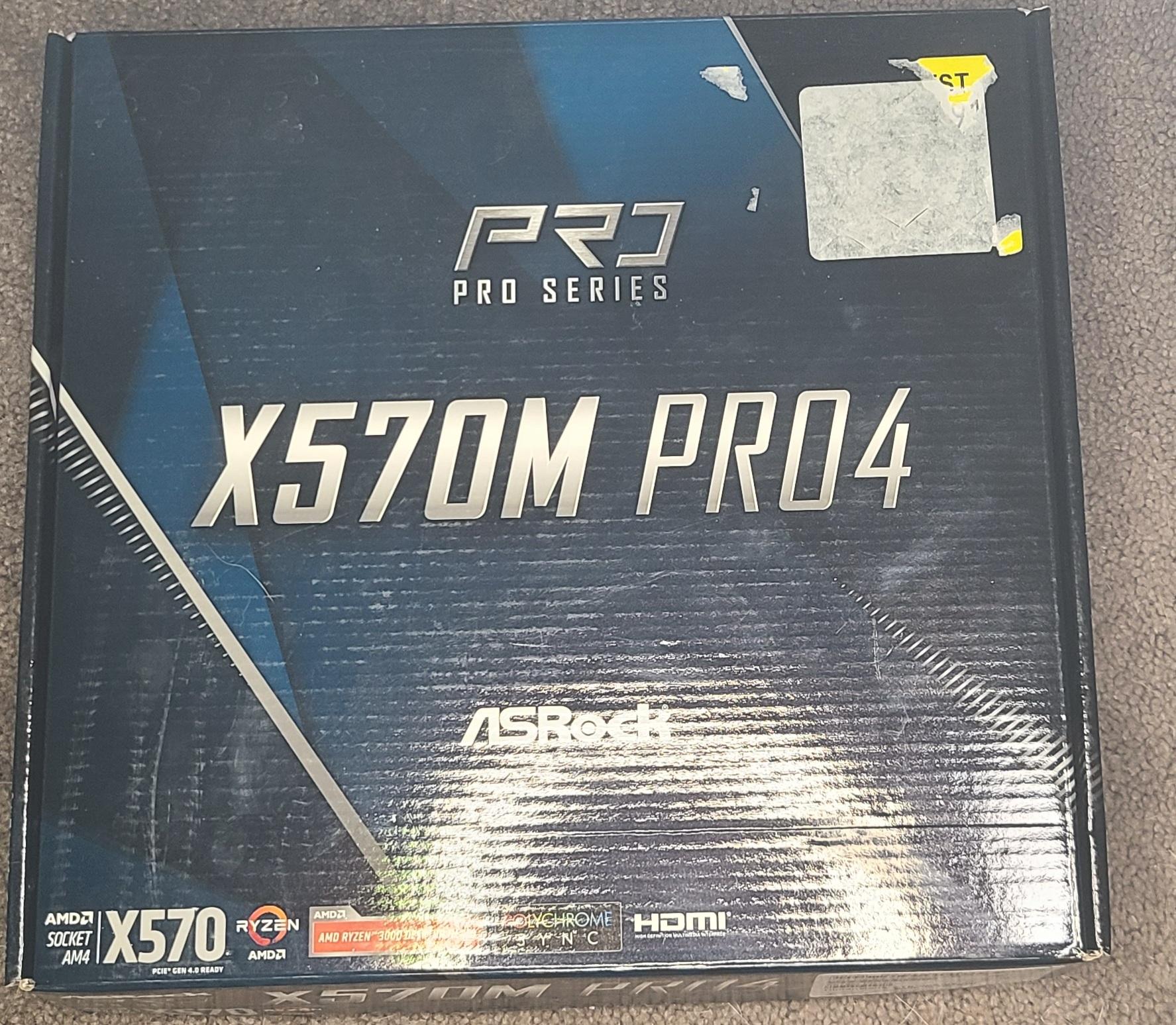 AMD Ryzen 5 2600 with ASRock X570M Pro4 Motherboard and Wifi/Bluetooth PCIE card!