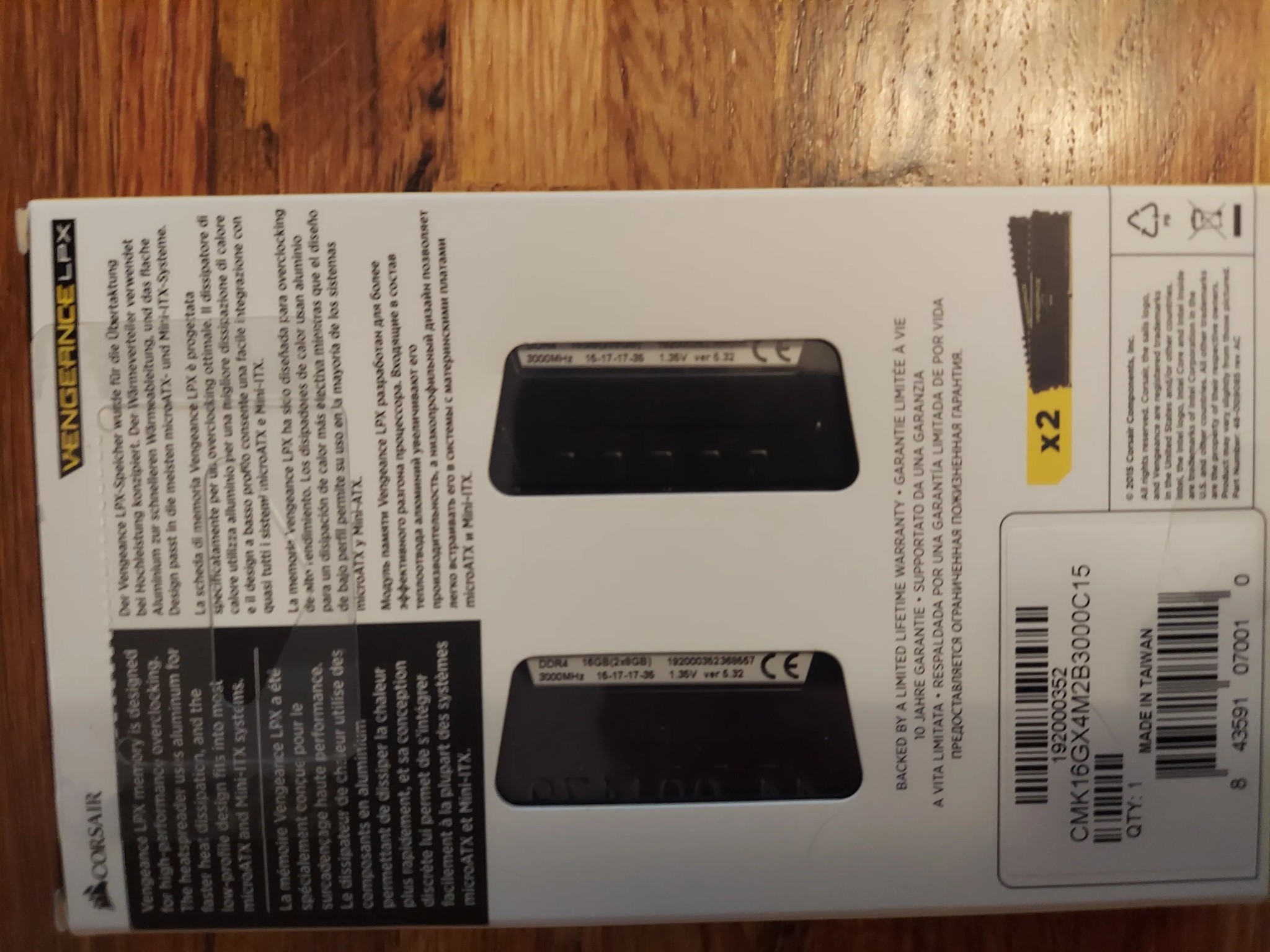 Corsair Vengeance LPX 16 GB (2 x 8 GB) DDR4-3000