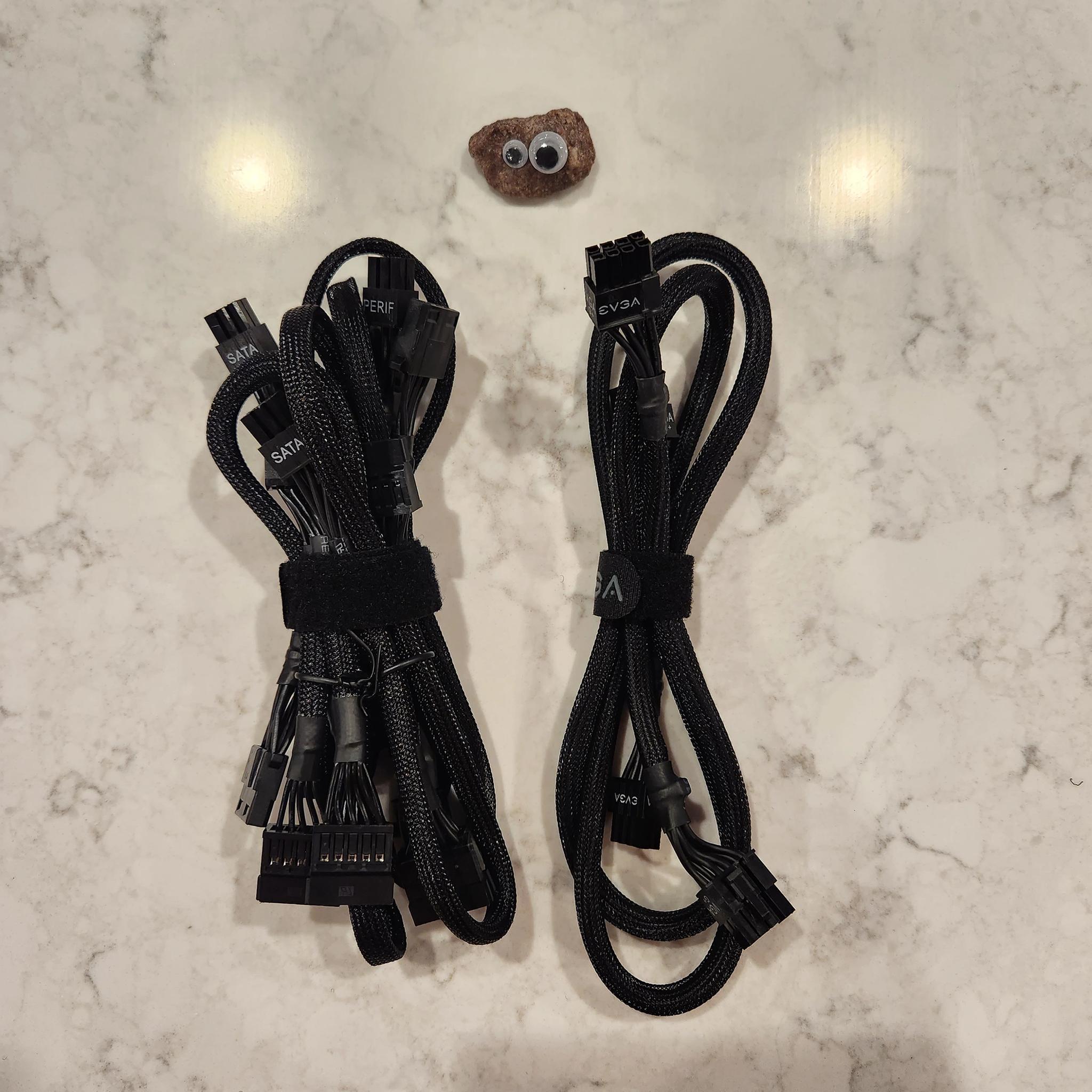 EVGA G2/G3/G5/G6/G7/GA/G+/GM/P2/P3/P5/P6/P+/T2 Modular PSU Cables - 2x GPU, 2x SATA, 2x Molex