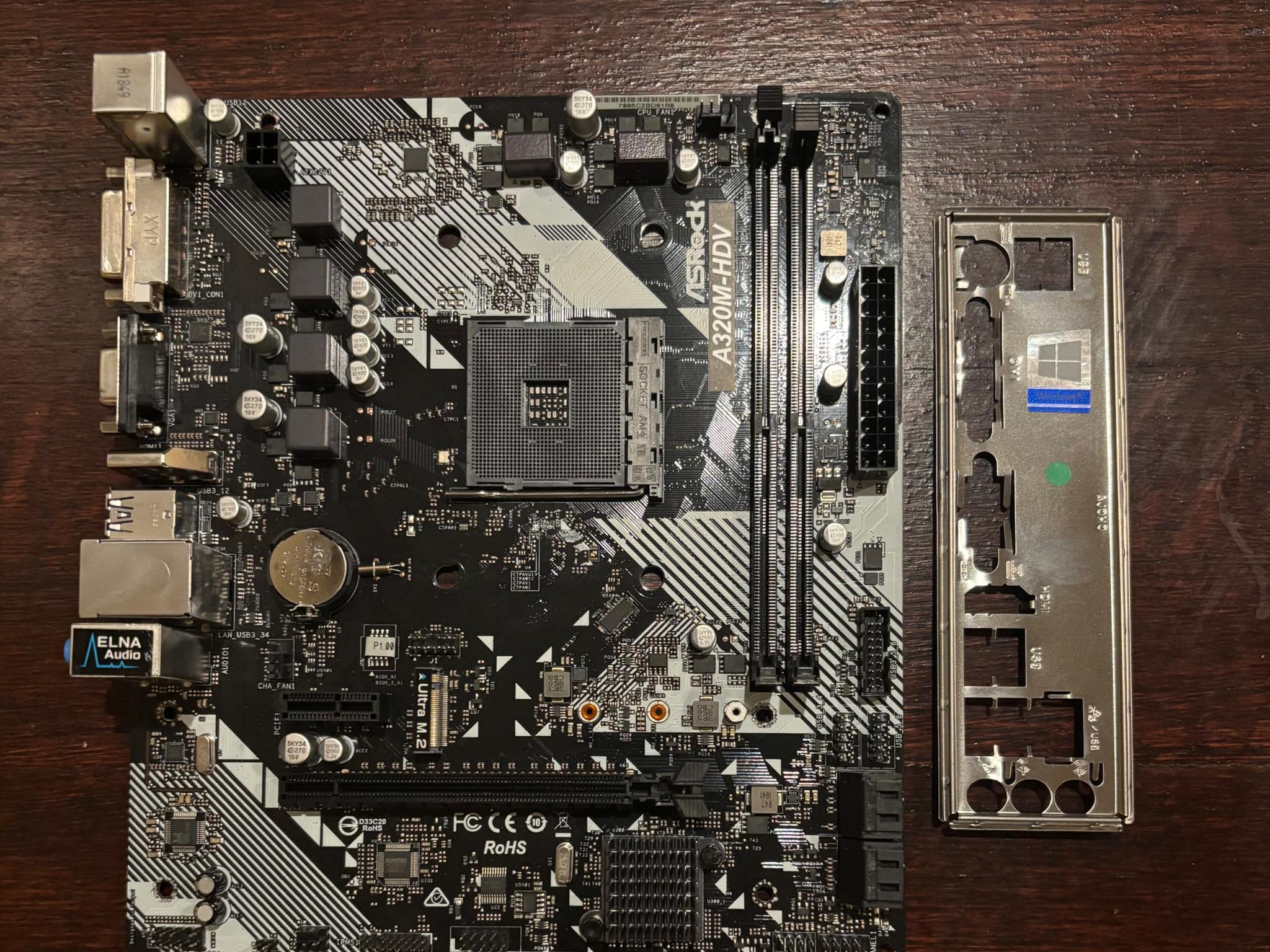 ASRock A320M-HDV AM4 Motherboard