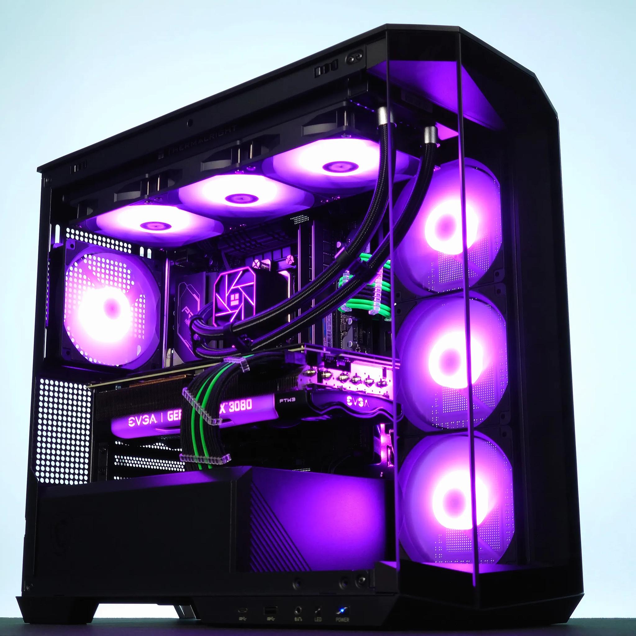 💚🖤Liquid Cooled Gaming PC❇️Nvidia RTX 3080 10GB❇️Intel i7 12700KF 12 core❇️32GB DDR4❇️1TB NVME