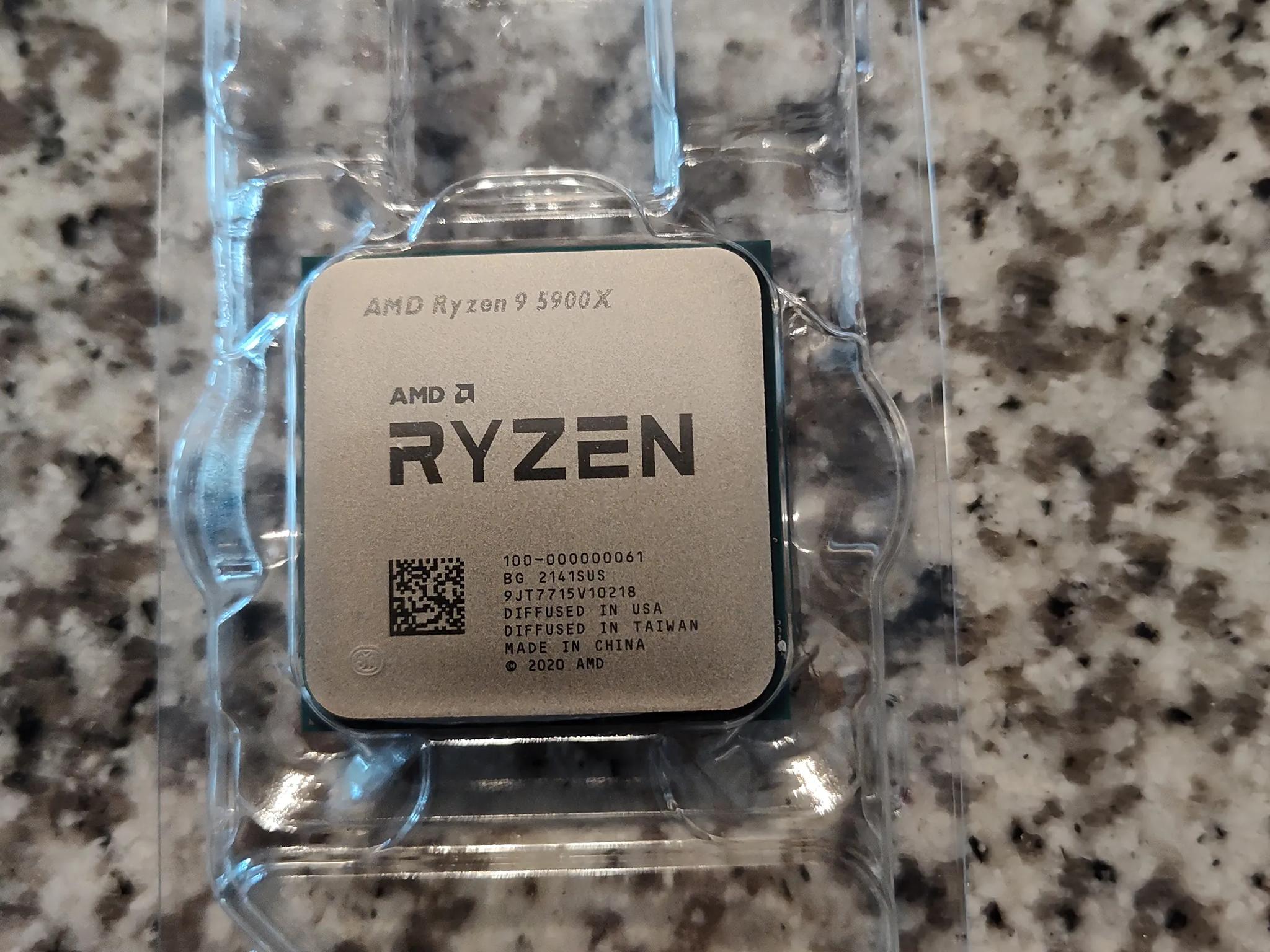 Discounted Ryzen 9 5900X CPU parted out of machine that had only seen light personal use.