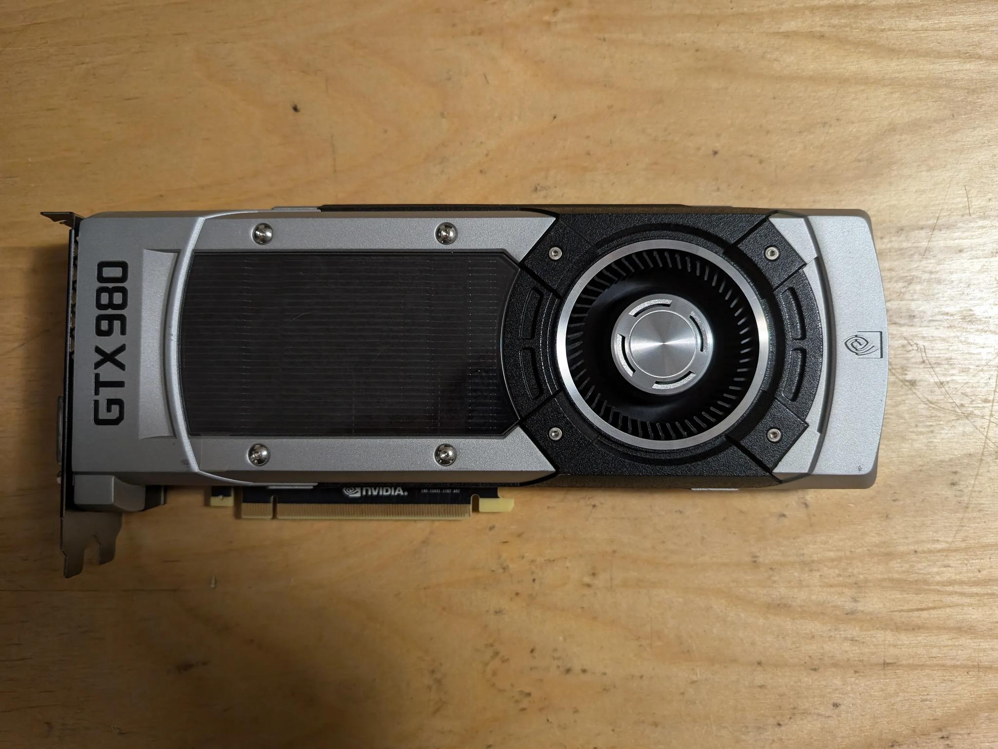 Nvidia GTX 980 4GB graphics card