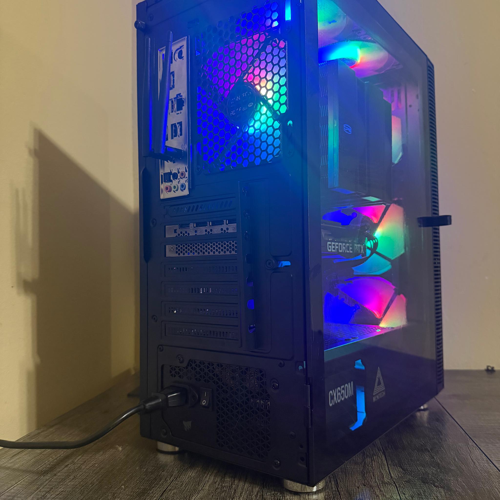 Custom Built Gaming PC, RTX 3060, Intel I5 12400, 32GB DDR4, 650w PSU, 2TB SSD