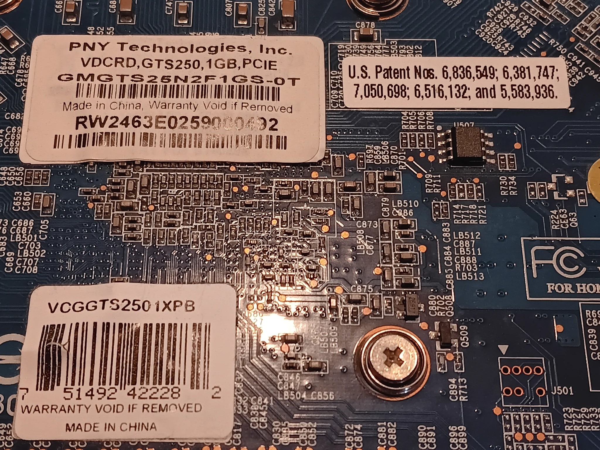 PNY Nvidia GeForce XLR8 GTS-250 1GB Graphics card IOB