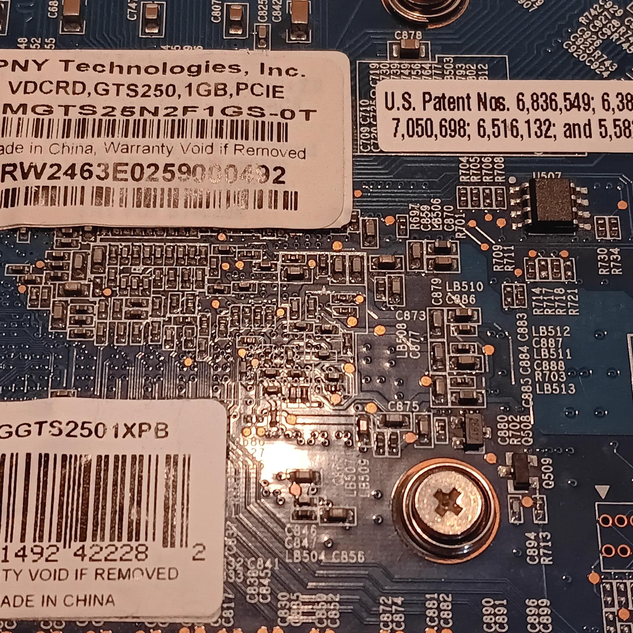 PNY Nvidia GeForce XLR8 GTS-250 1GB Graphics card IOB