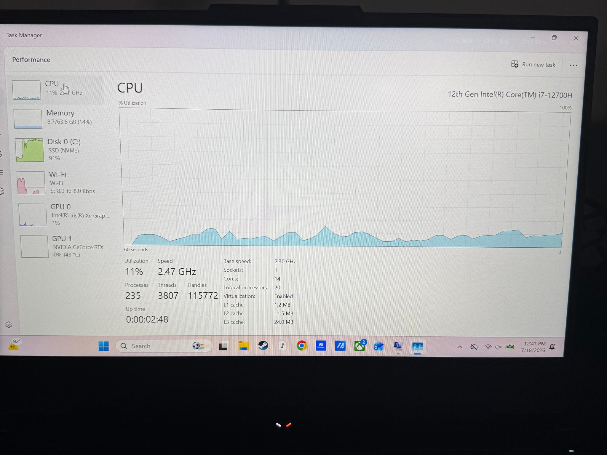 ASUS TUF 15 RTX 4070 64GB RAM 1TB SSD
