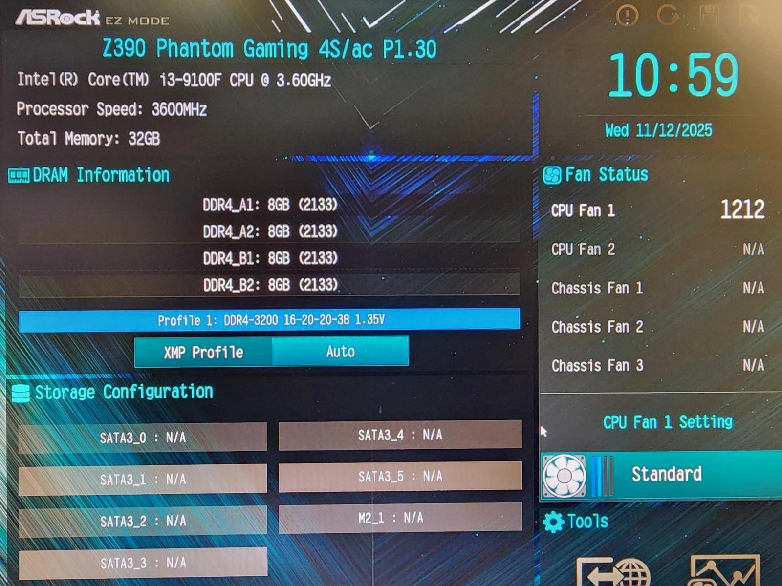 UPDATED BIOS ASROCK Z390 PHANTOM GAMING 4S/AC WIFI DDR4 LGA1151 ATX MOTHERBOARD