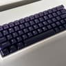 Quality RGB Custom Keyboard - Gateron Milky Yellow + Extras - Purple Hue Keycaps & Coiled Wire