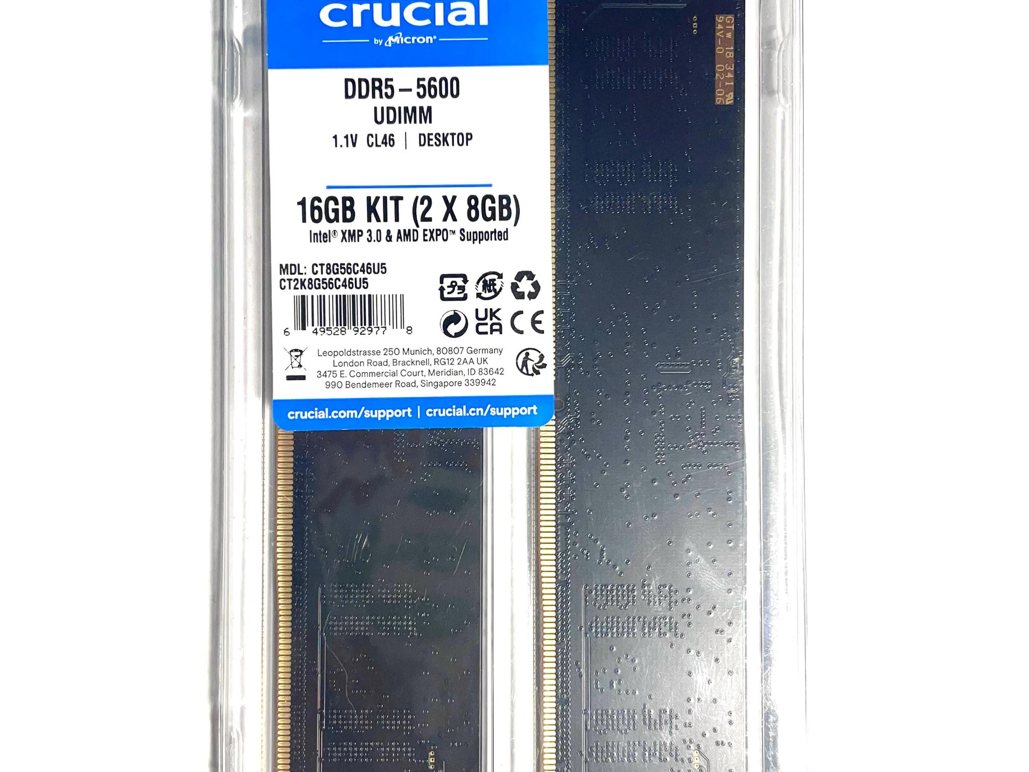 Crucial 16GB DDR5 (2*8GB) 5600 RAM