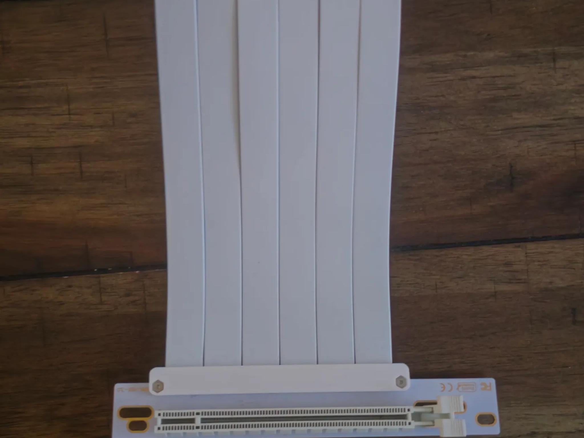 White pcie 3.0 riser cable