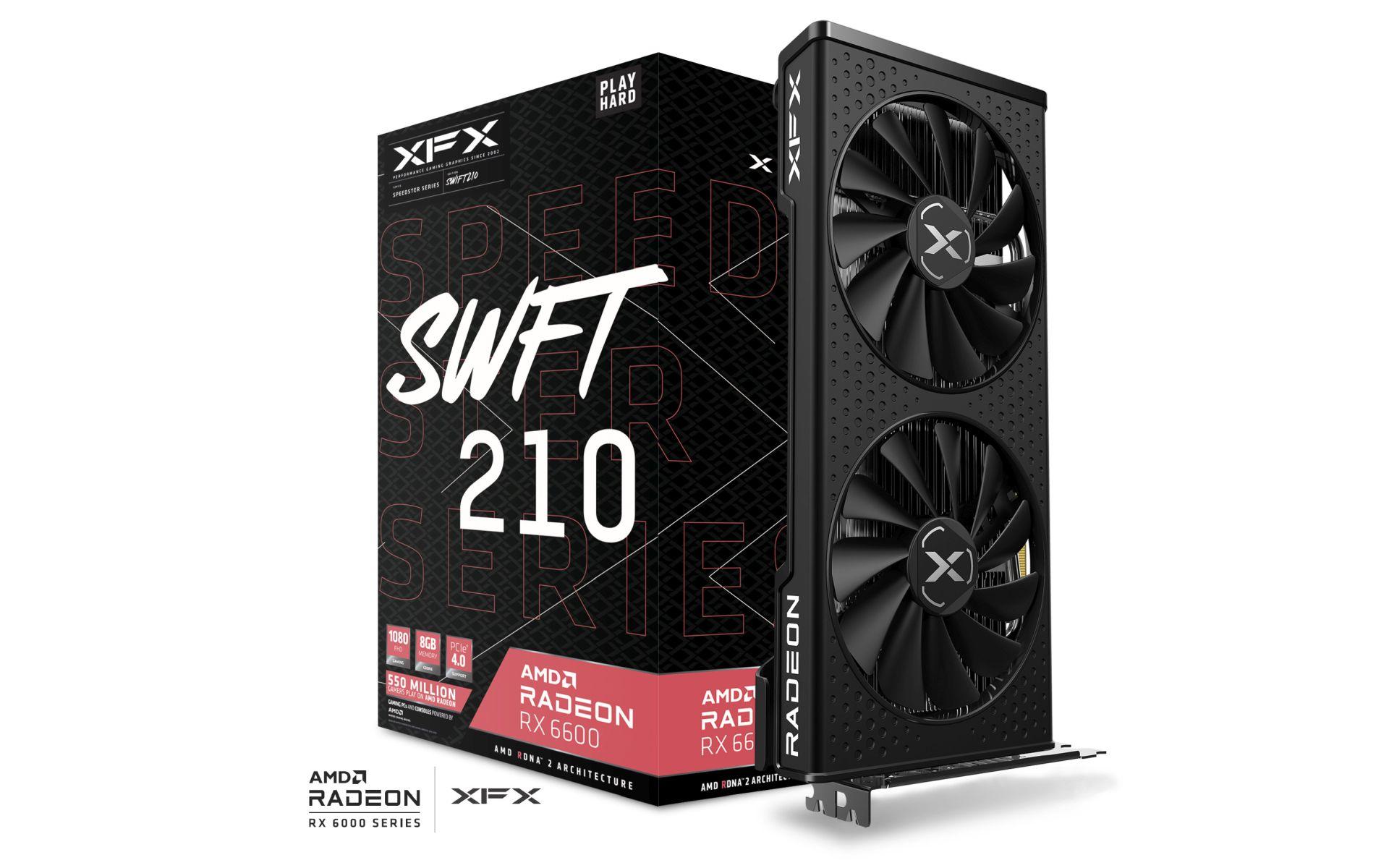 XFX Speedster SWFT 210 AMD Radeon™ RX 6600 8GB GDDR6