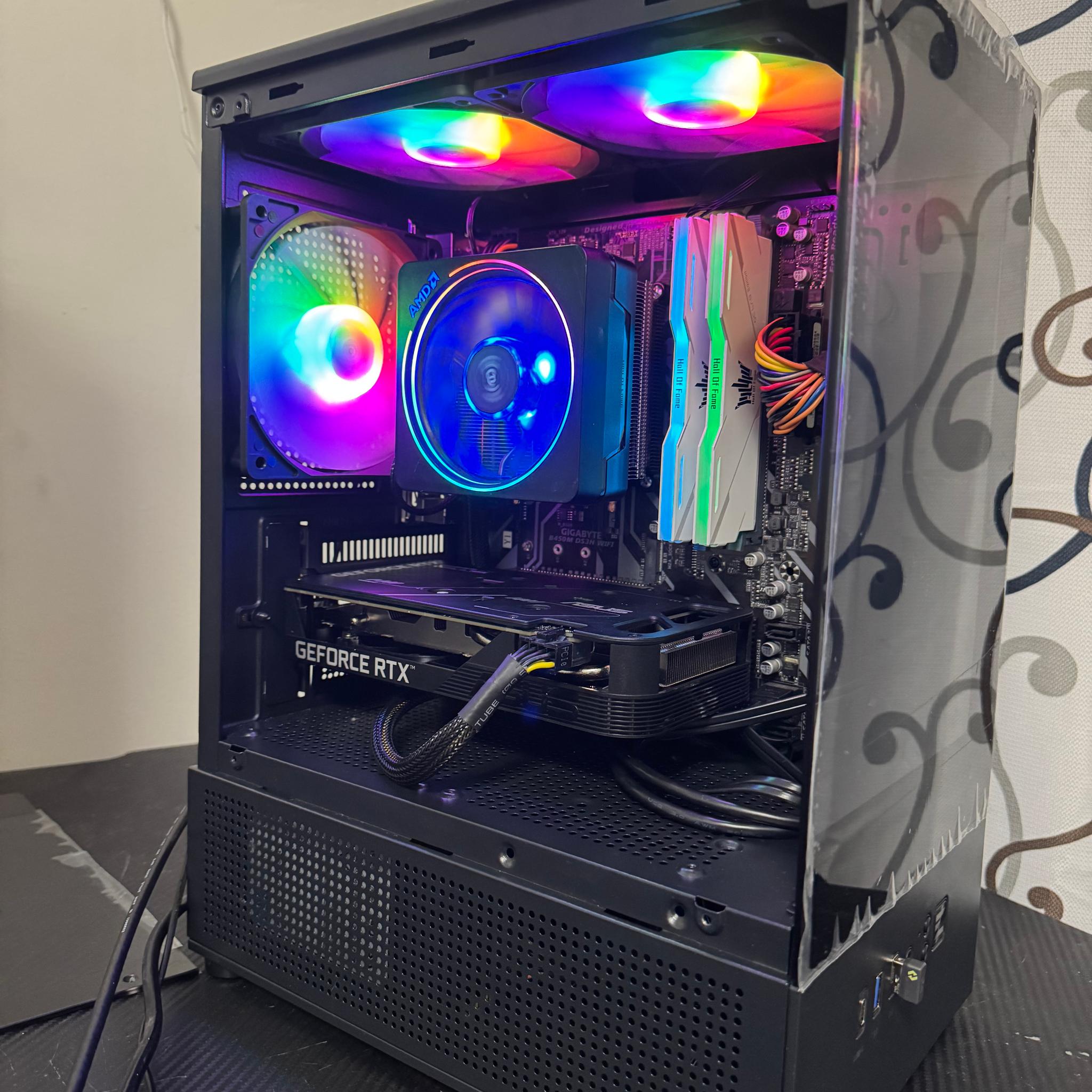 GeForce RTX 4060 Custom Gaming PC - Ryzen 5 5500, 1TB SSD