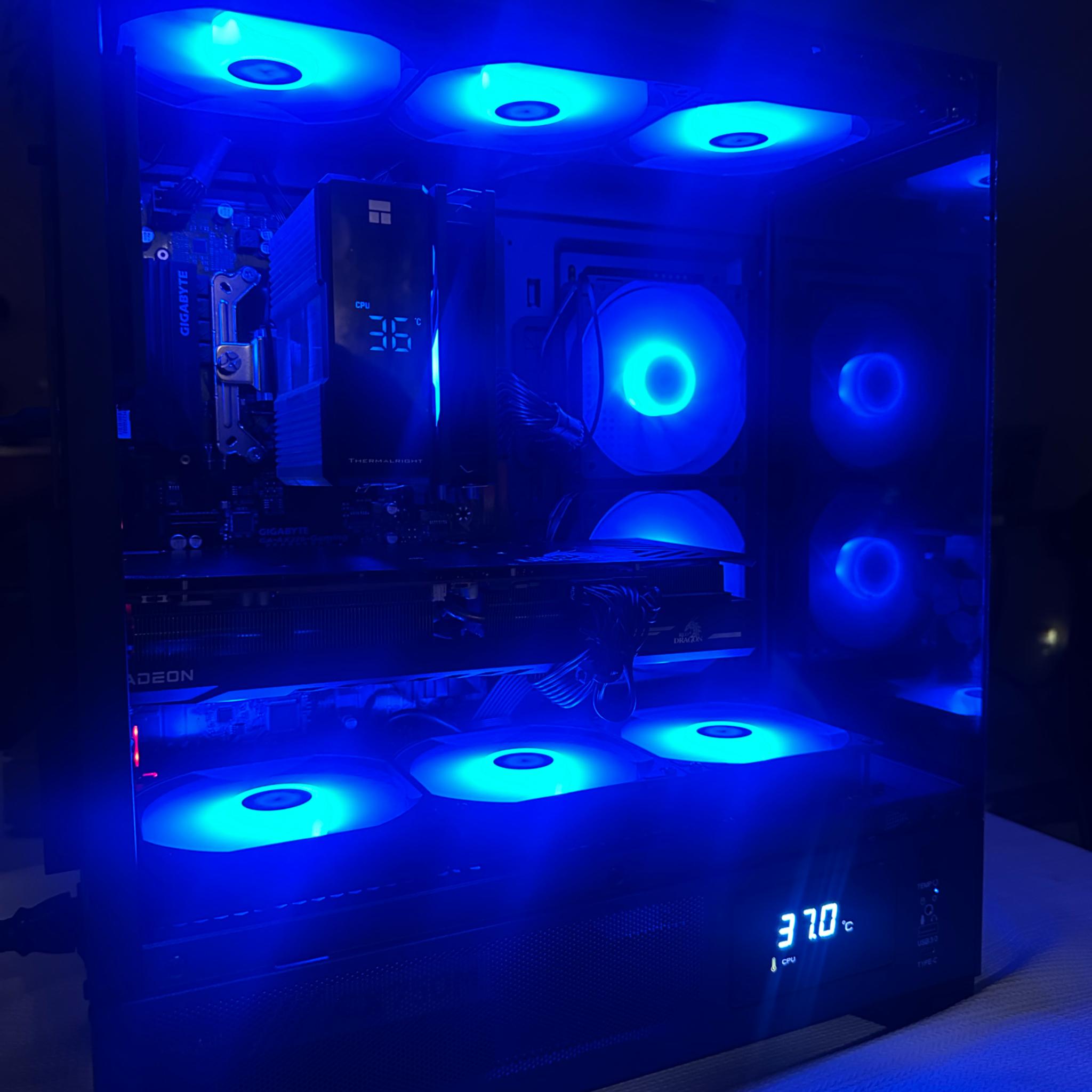 Custom Gaming PC | RX 6800 16gb (RTX 4070 Equivalent) | Ryzen 5 5600X | 32GB 3600MHz | 1TB SSD| ARGB