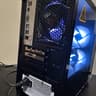 White and Black Gaming PC