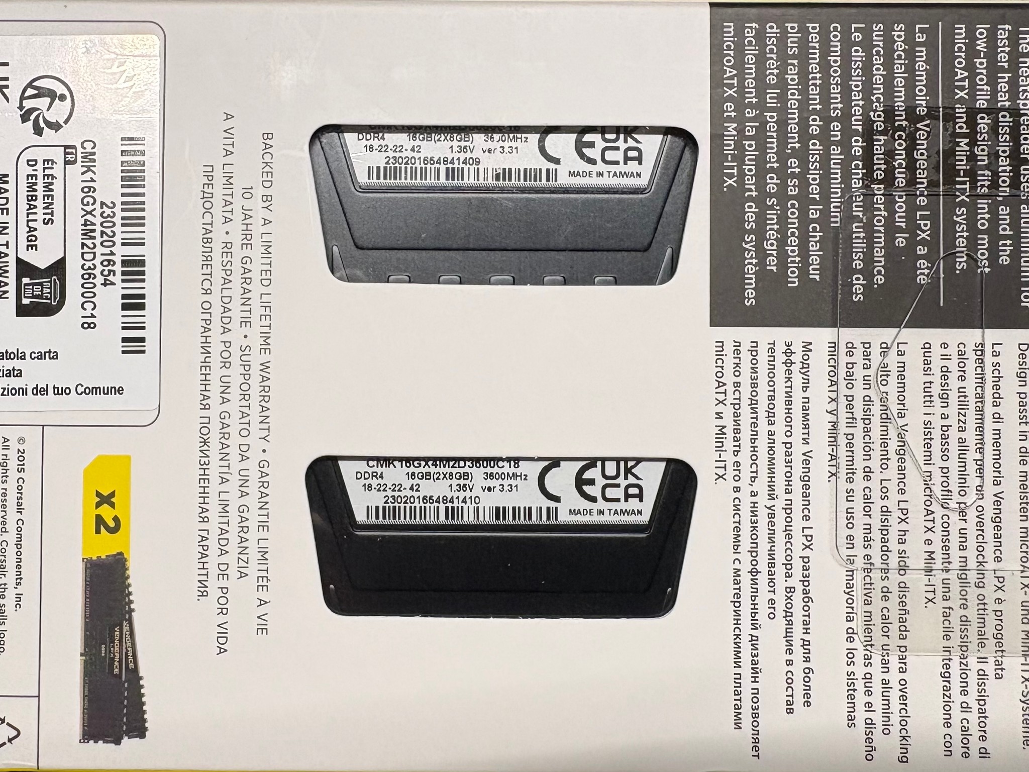 Corsair Vengeance LPX 16GB (2x8GB) 3600MHz DIMM