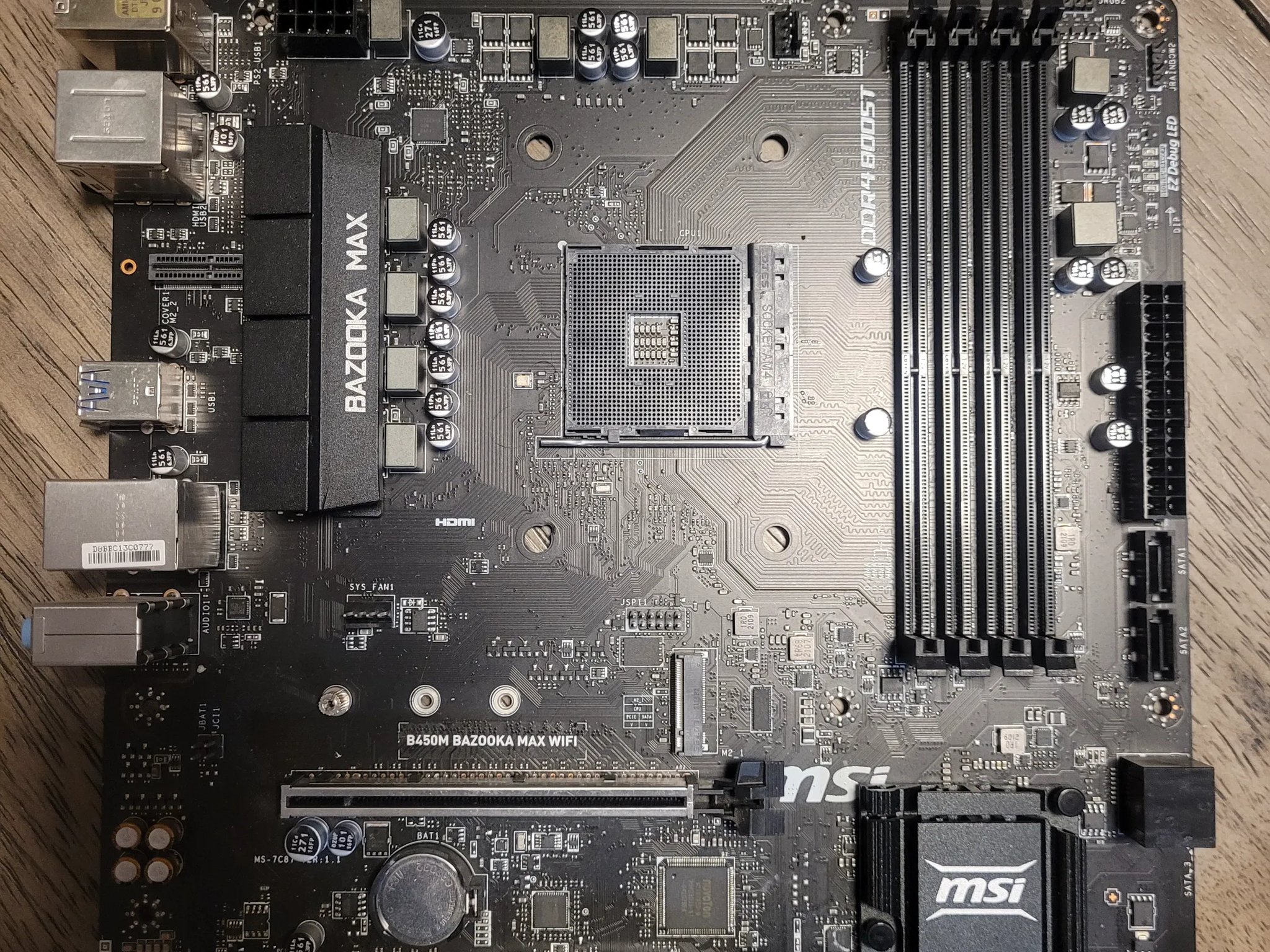 Msi B450 Bazooka Max Wifi