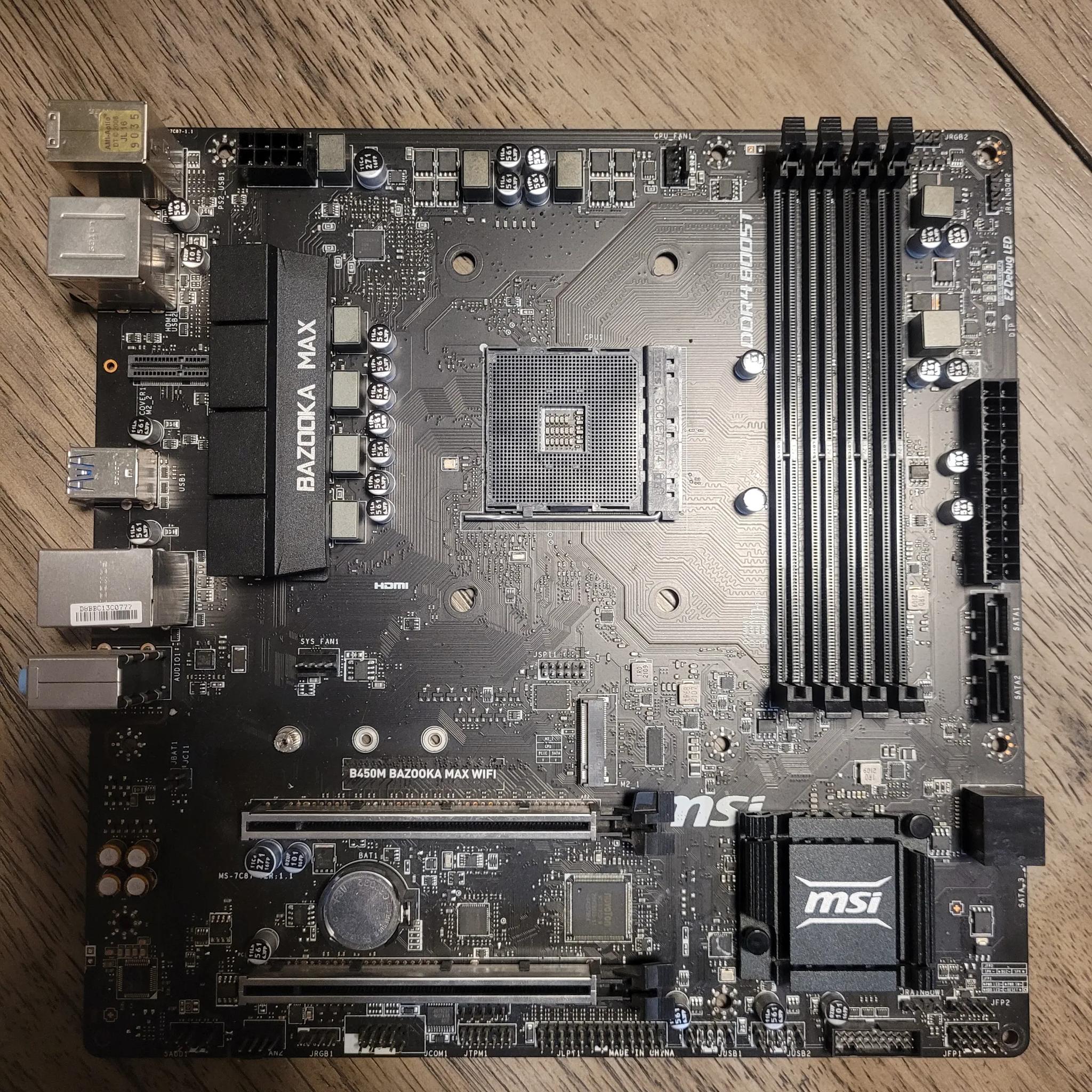 Msi B450 Bazooka Max Wifi