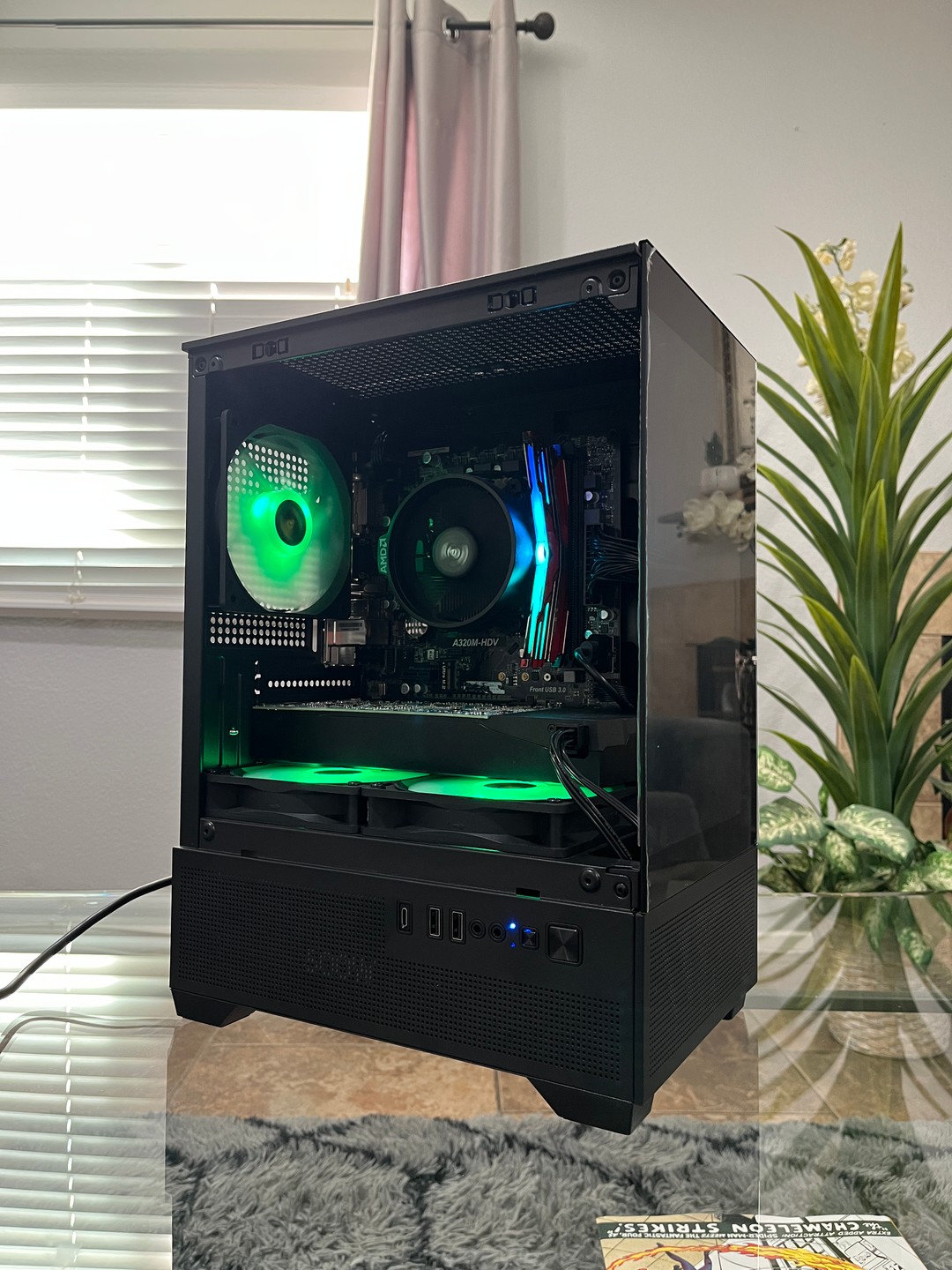 GTX 1060 6GB, Ryzen 5 2600, 8GB RAM | Black RGB Gaming Computer/PC