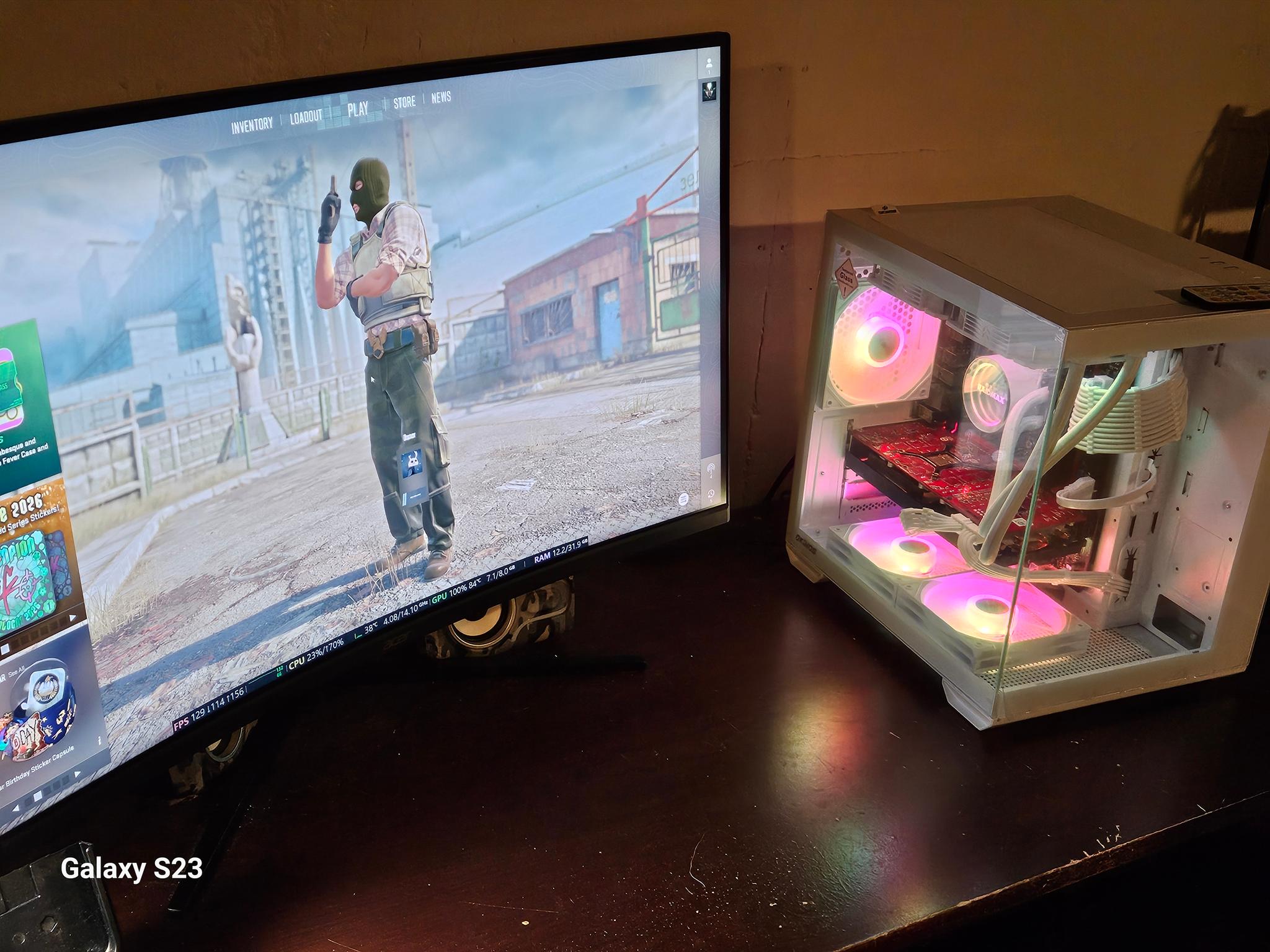 🎮 WHITE 1080P/1440P GAMING PC — RX 5700 XT 8GB | 32GB RAM | 1TB NVMe | 750W PSU