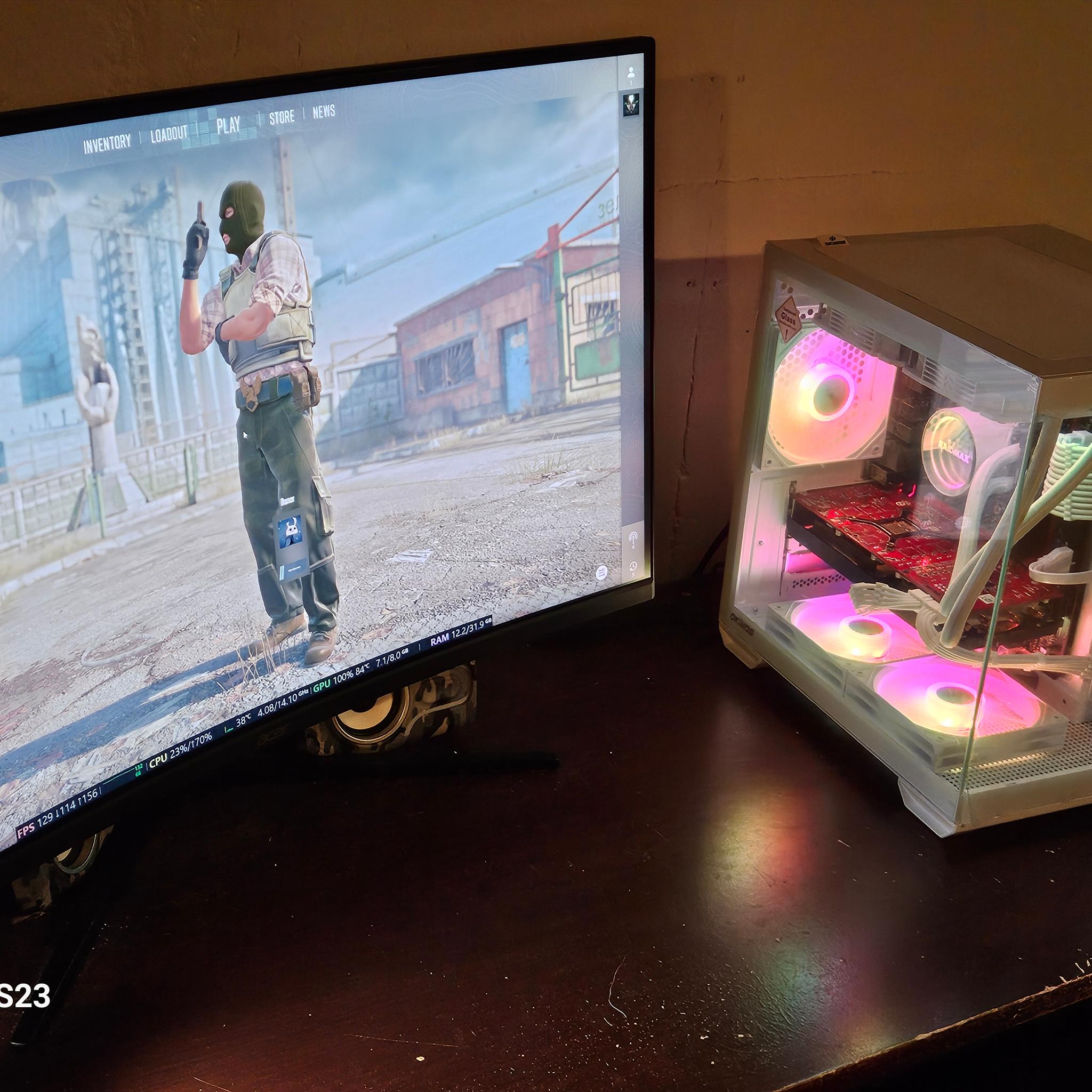 🎮 WHITE 1080P/1440P GAMING PC — RX 5700 XT 8GB | 32GB RAM | 1TB NVMe | 750W PSU