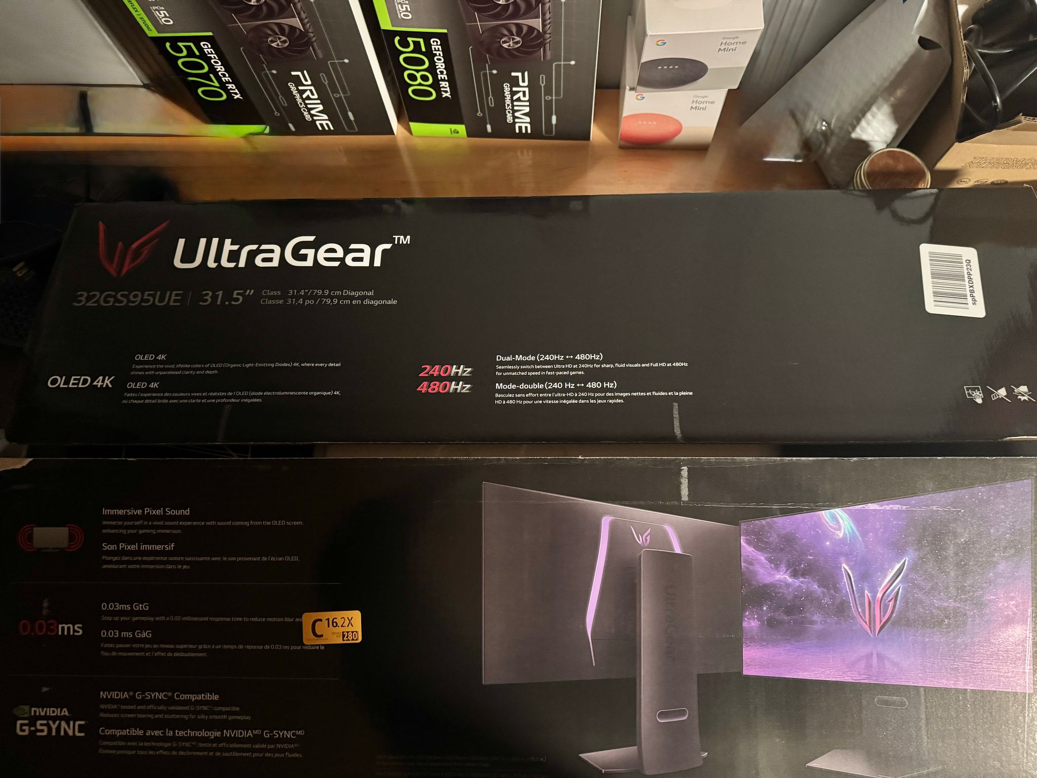 🖥️ 32" 4K OLED | LG 240Hz (FHD 480Hz) 0.03ms Response