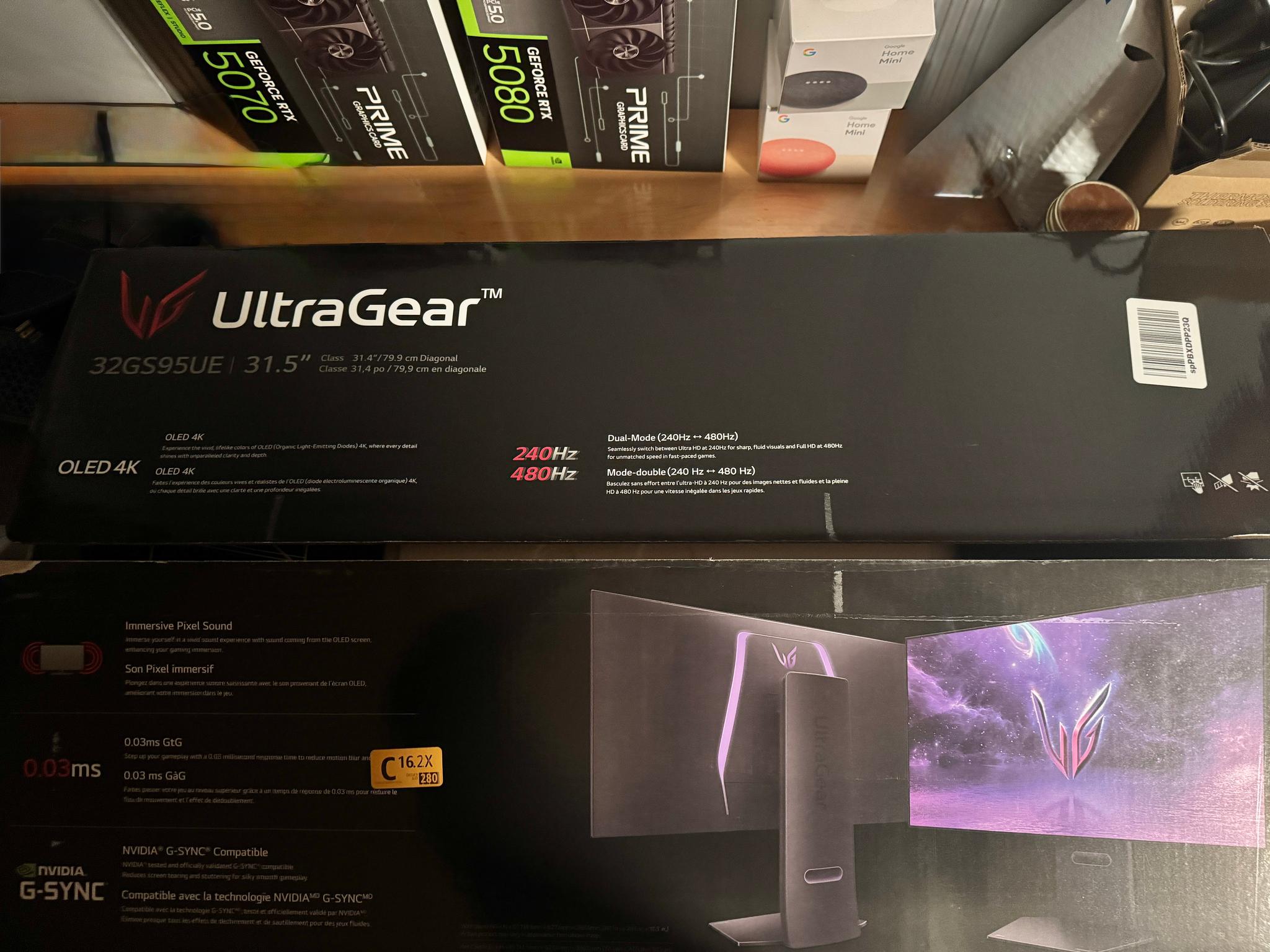 🖥️ 32" 4K OLED | LG 240Hz (FHD 480Hz) 0.03ms Response