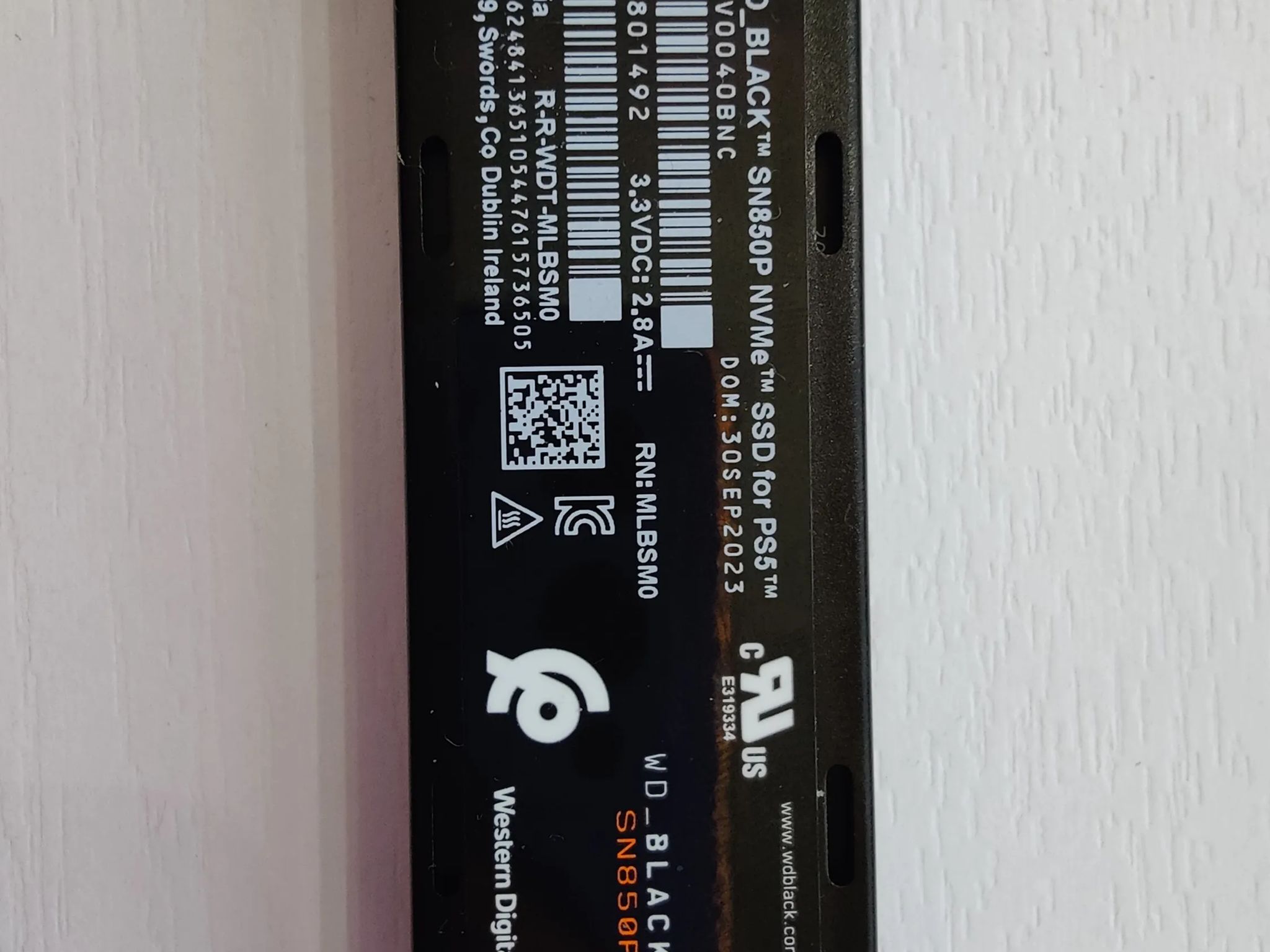 WD Black SN850P 4TB SSD Game drive